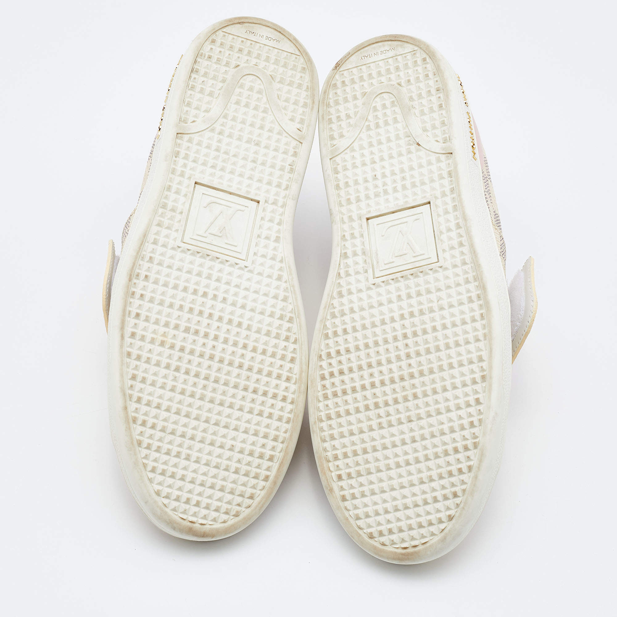 Louis Vuitton, Shoes, Louis Vuitton Damier Azur Summer Trunks Frontrow  Sneaker 395 Us 95