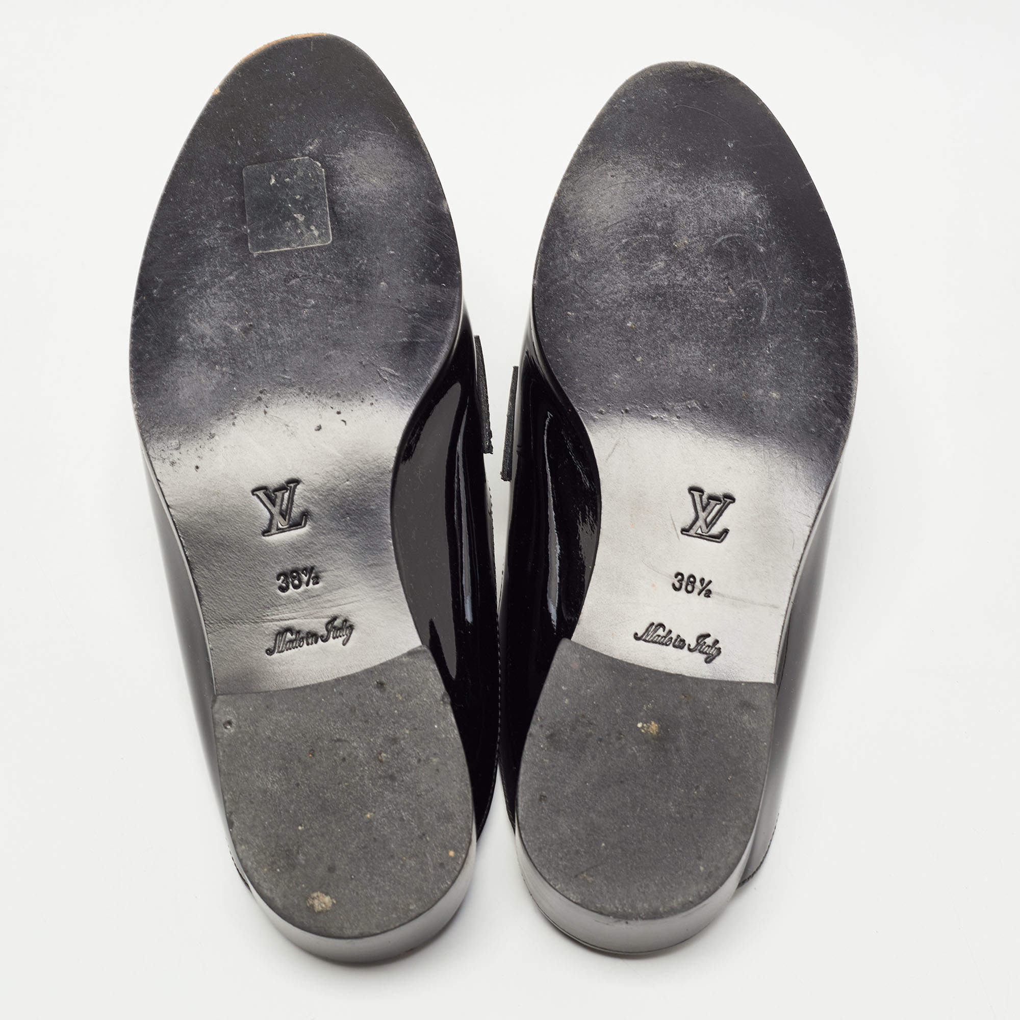 Louis Vuitton Academy Flat Loafers Monogram Black/White 38.5