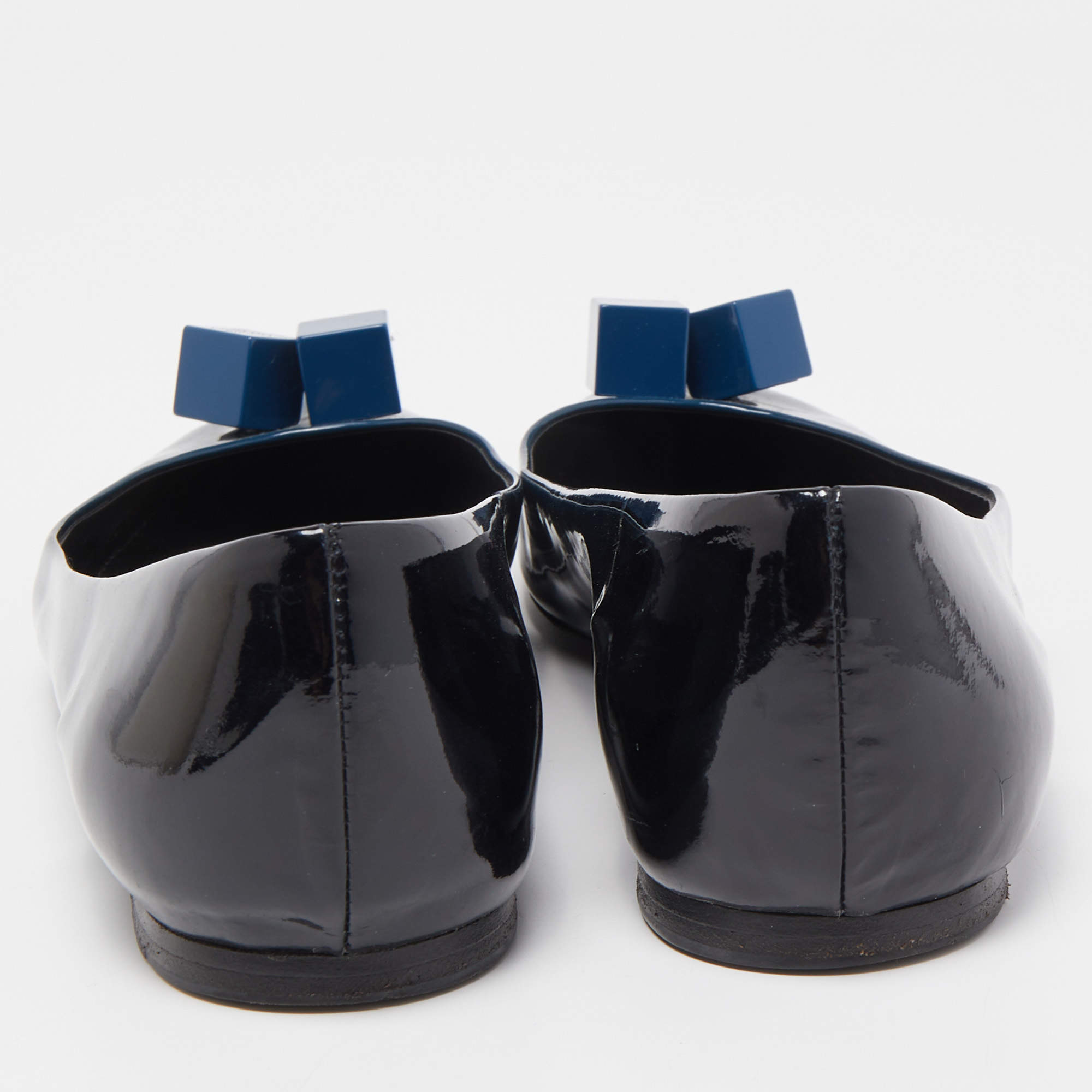 Louis Vuitton Blue Ombre Patent Leather Dice Ballet Flats Size 39 Louis  Vuitton | The Luxury Closet