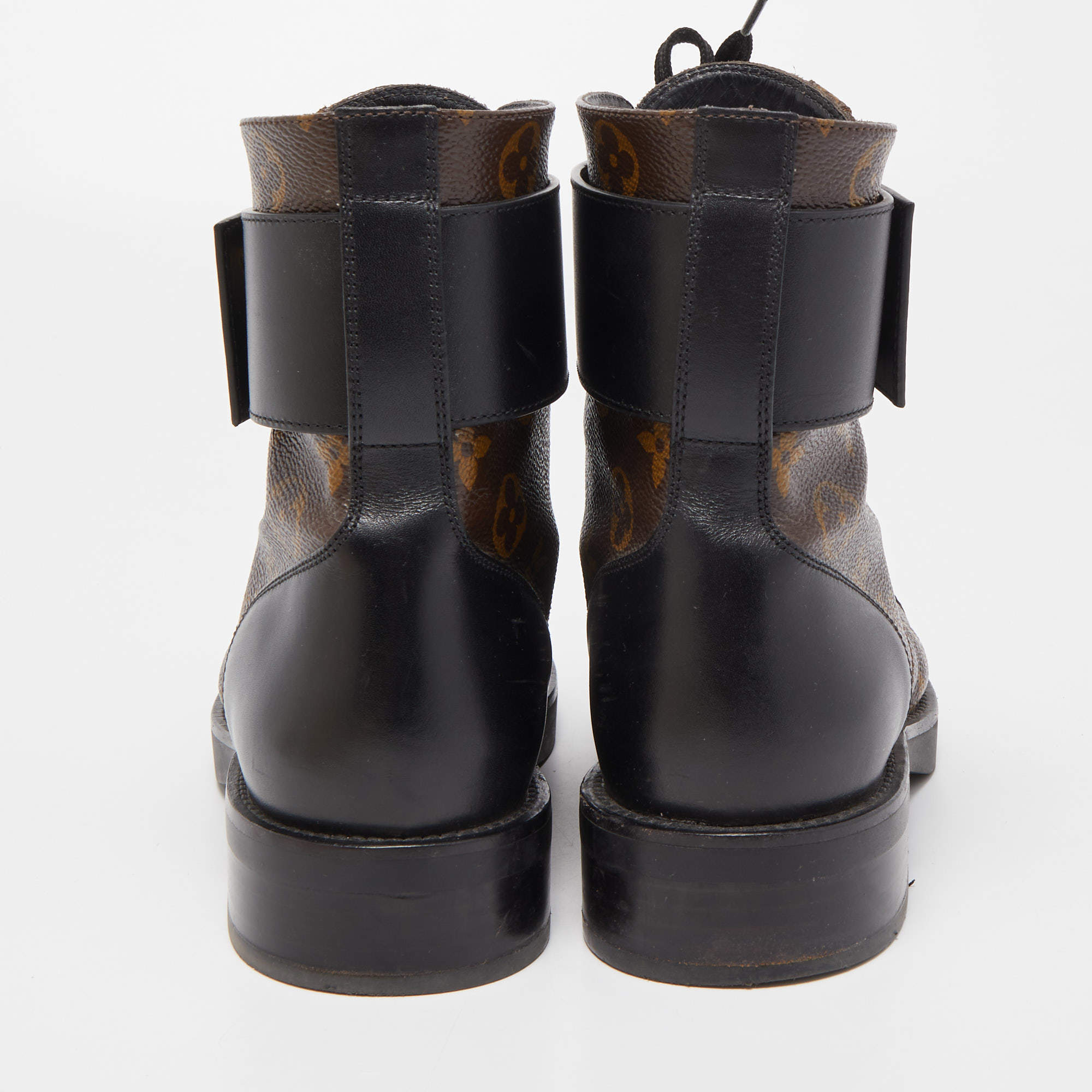 Louis Vuitton Wonderland Ranger LV Monogram Combat Boots - Brown Boots,  Shoes - LOU728010