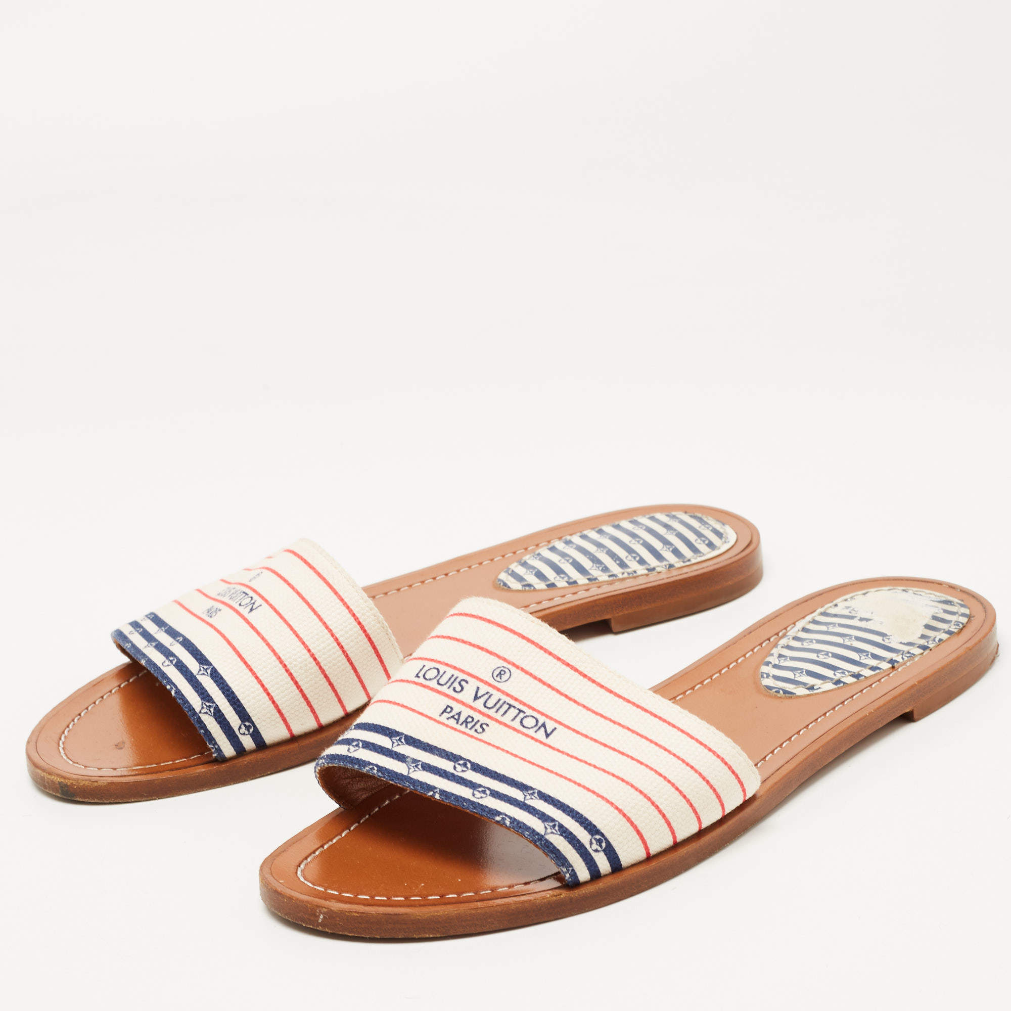 Louis Vuitton, Shoes, Louis Vuitton Lv Sandals Escale Palma Blue Sandal