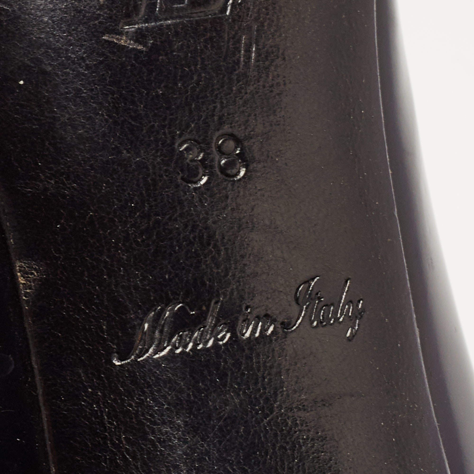 Louis Vuitton Black Leather Eyeline Pumps Size 38 Louis Vuitton