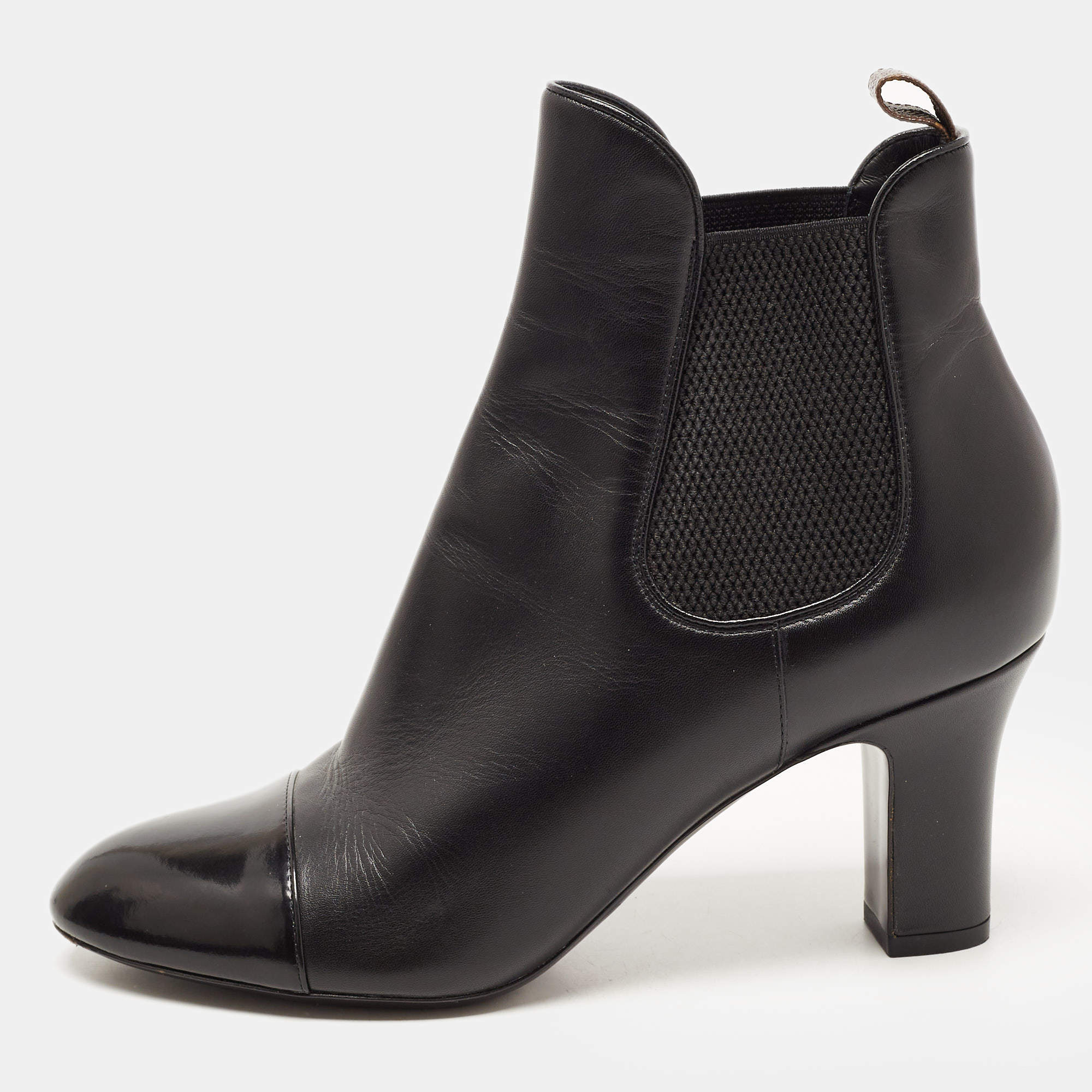 مملوكة مسبقًا Louis Vuitton Brown Leather Rodeo Queen Ankle Booties Size 37.5