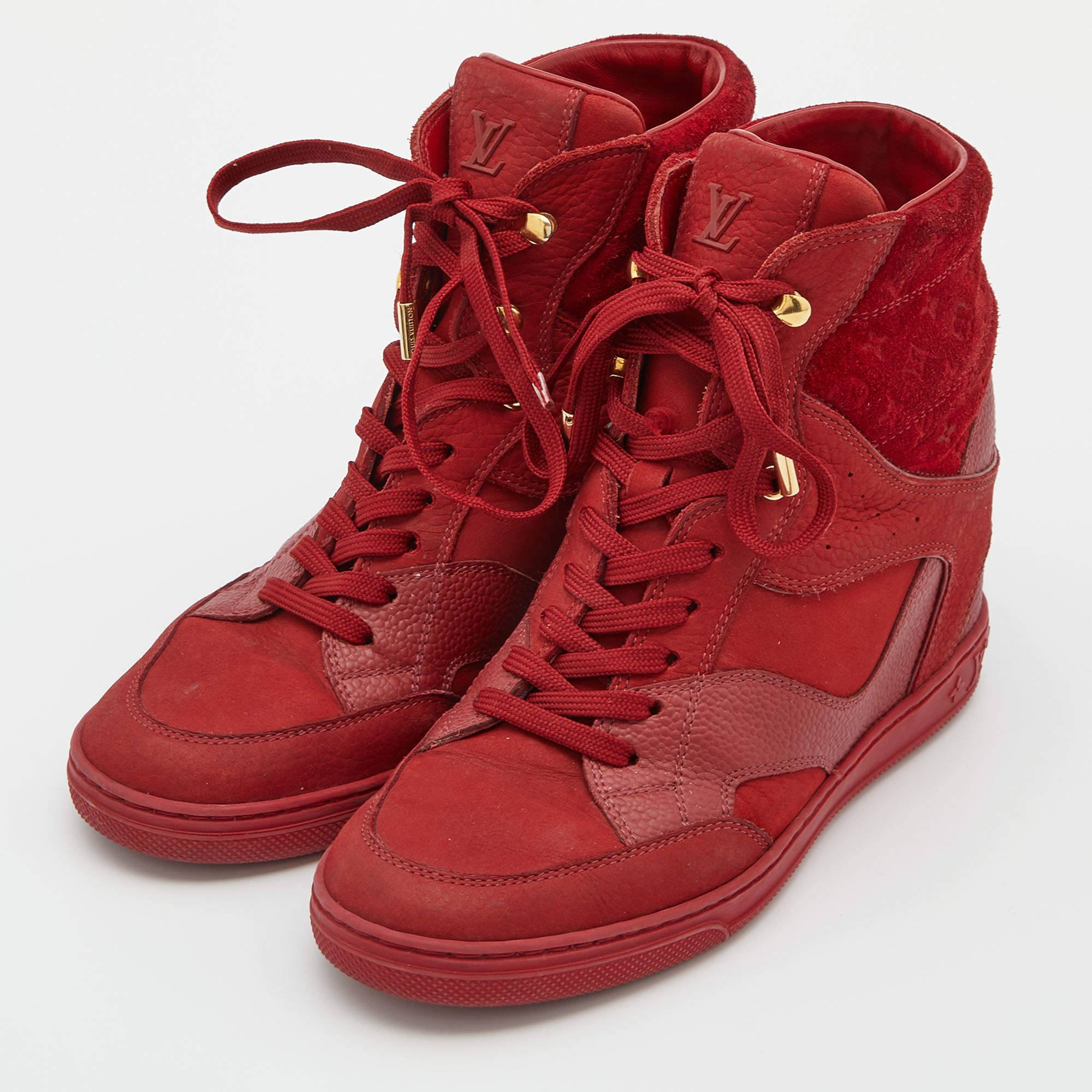 Louis Vuitton Monogram Sneakers Red in Osu - Shoes, The Sneaker