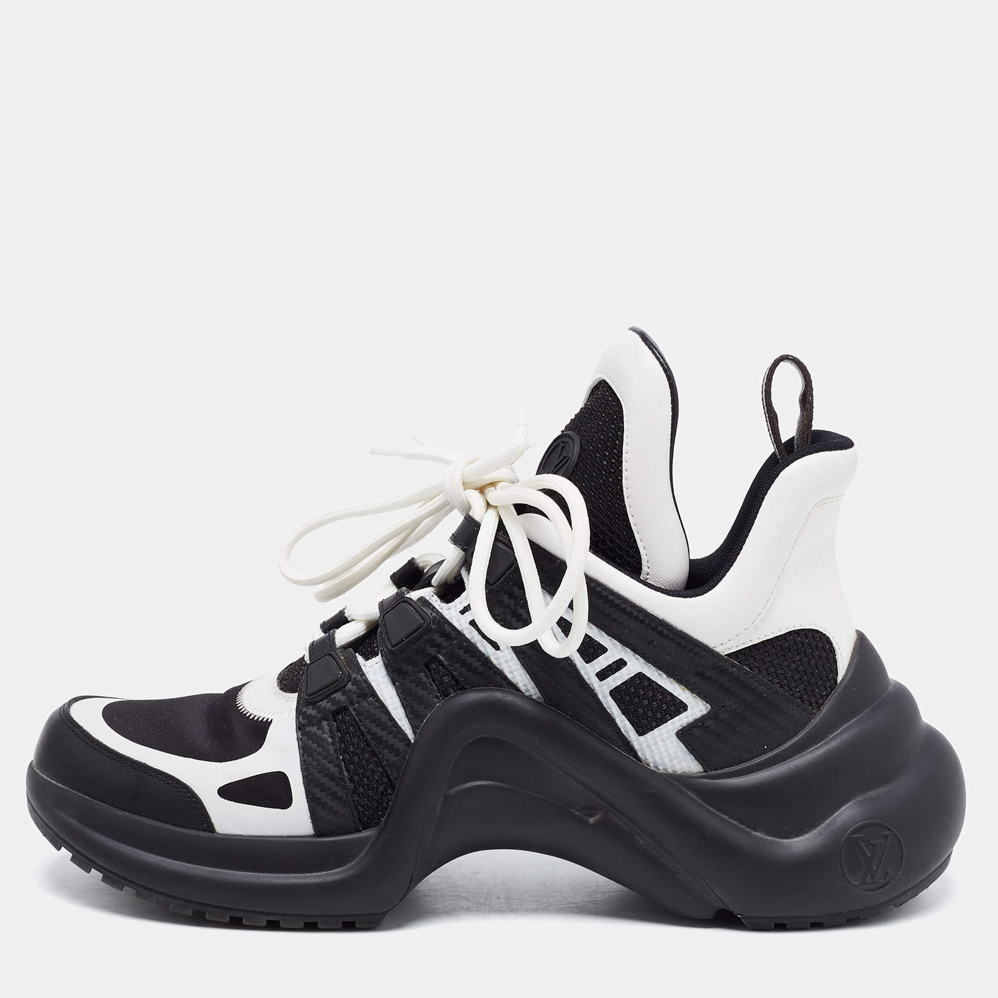 Louis Vuitton Archlight Leather and Mesh Sneakers