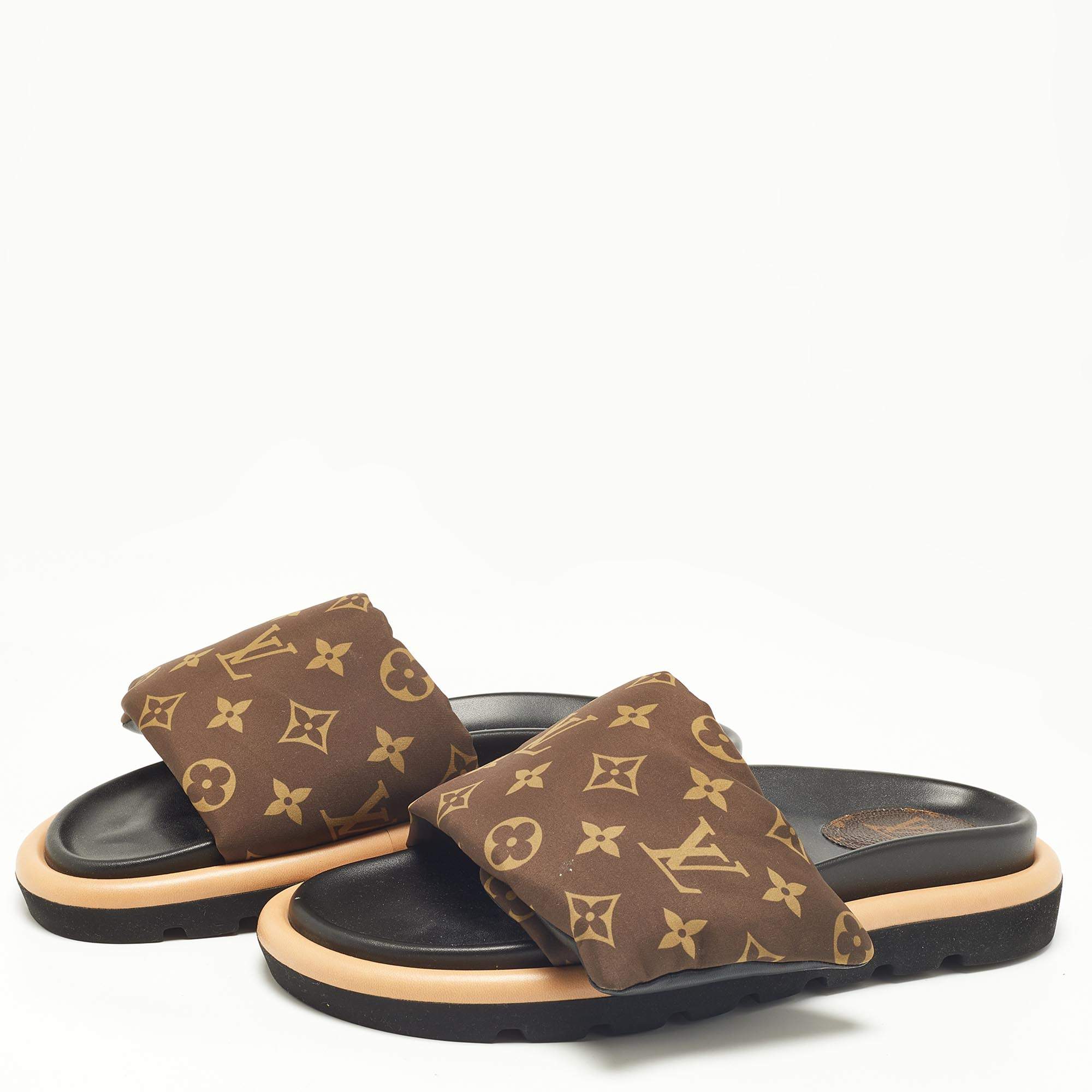 Louis Vuitton sandals brown replica  Louis vuitton sandals, Brown sandals,  Most expensive shoes