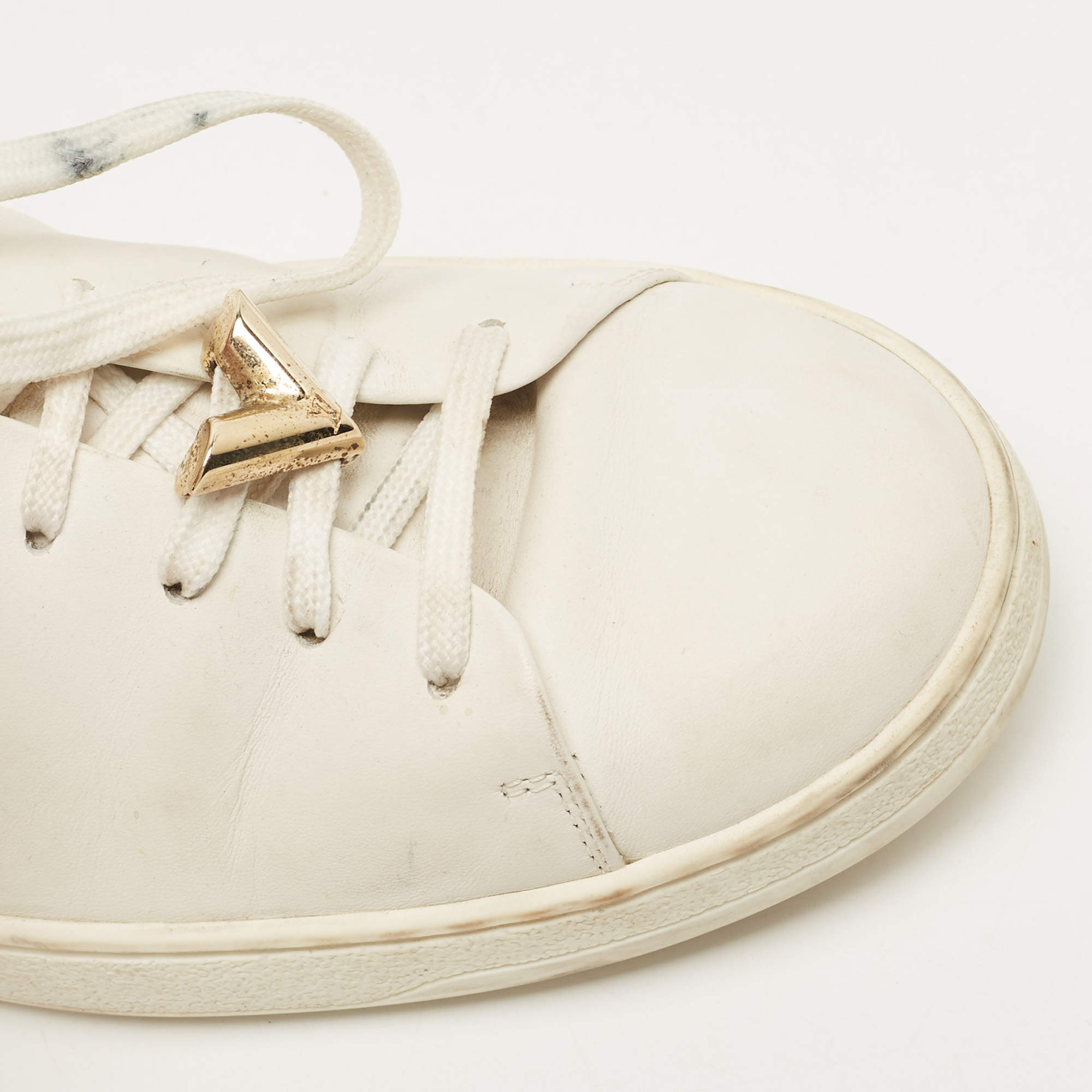 Louis Vuitton® Frontrow Sneaker White. Size 35.0 in 2023  White shoes  women, Sneakers white, Womens shoes sneakers