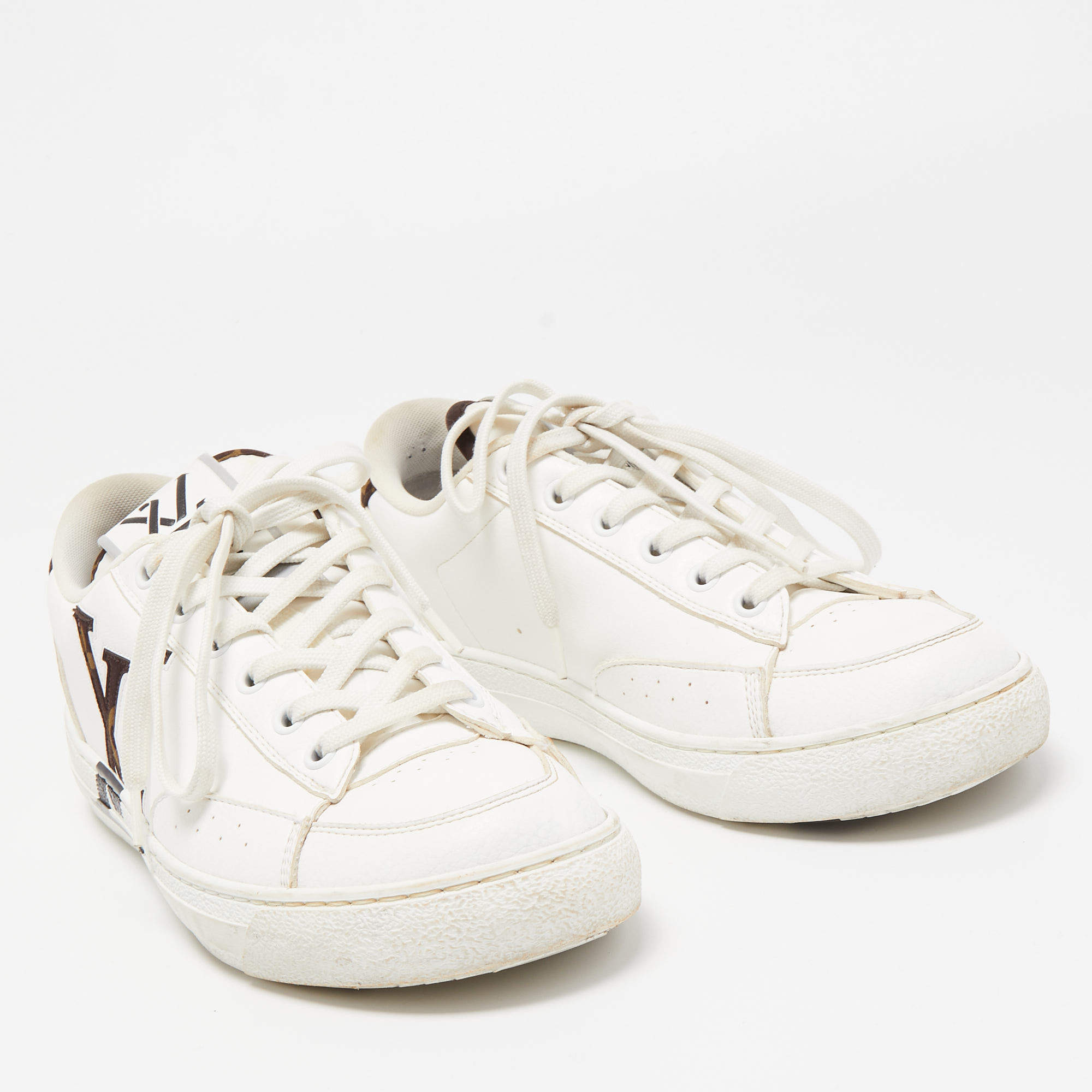 Louis Vuitton Monogram Charlie Sneaker, White, 05.0