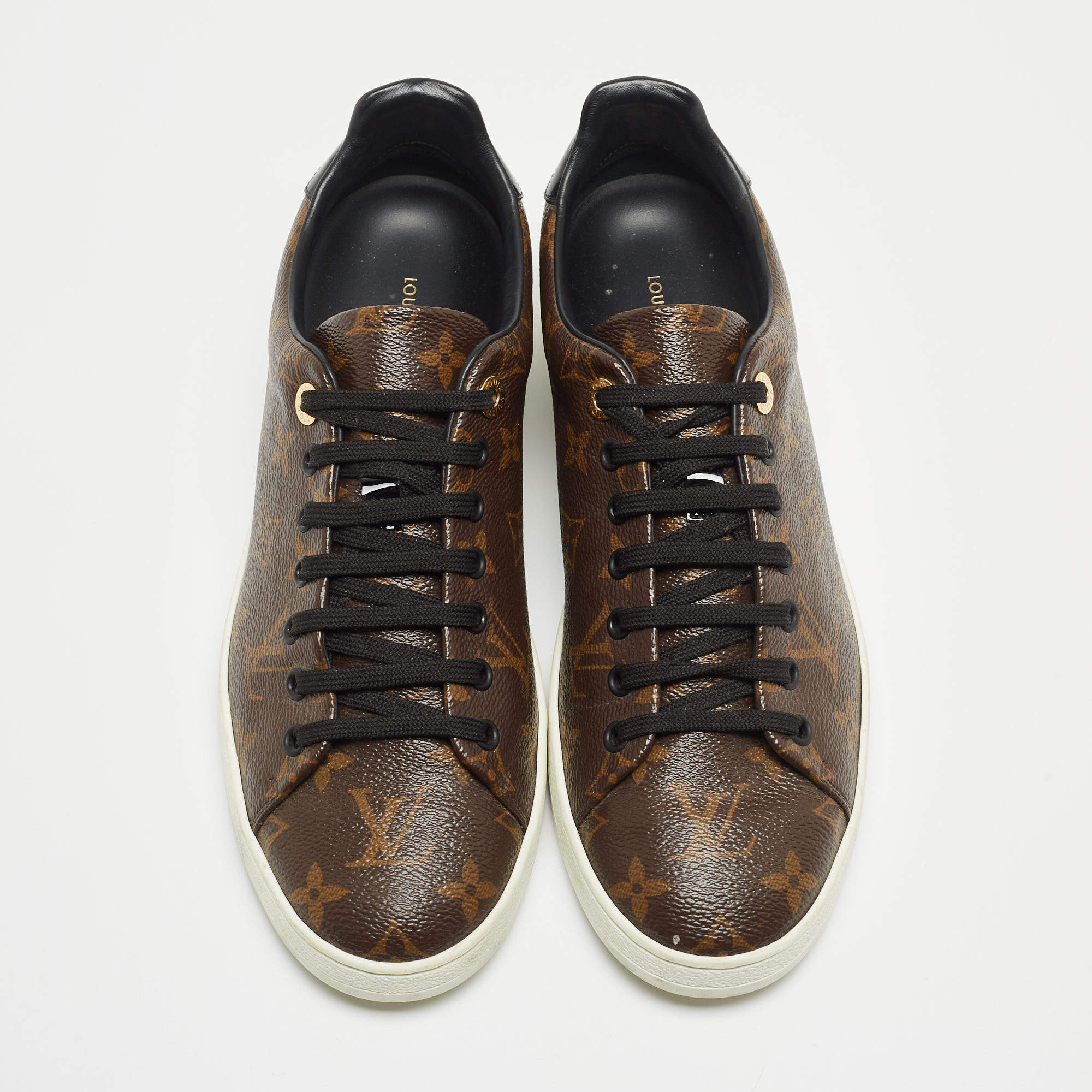 Frontrow leather trainers Louis Vuitton Ecru size 36 EU in Leather -  33316412