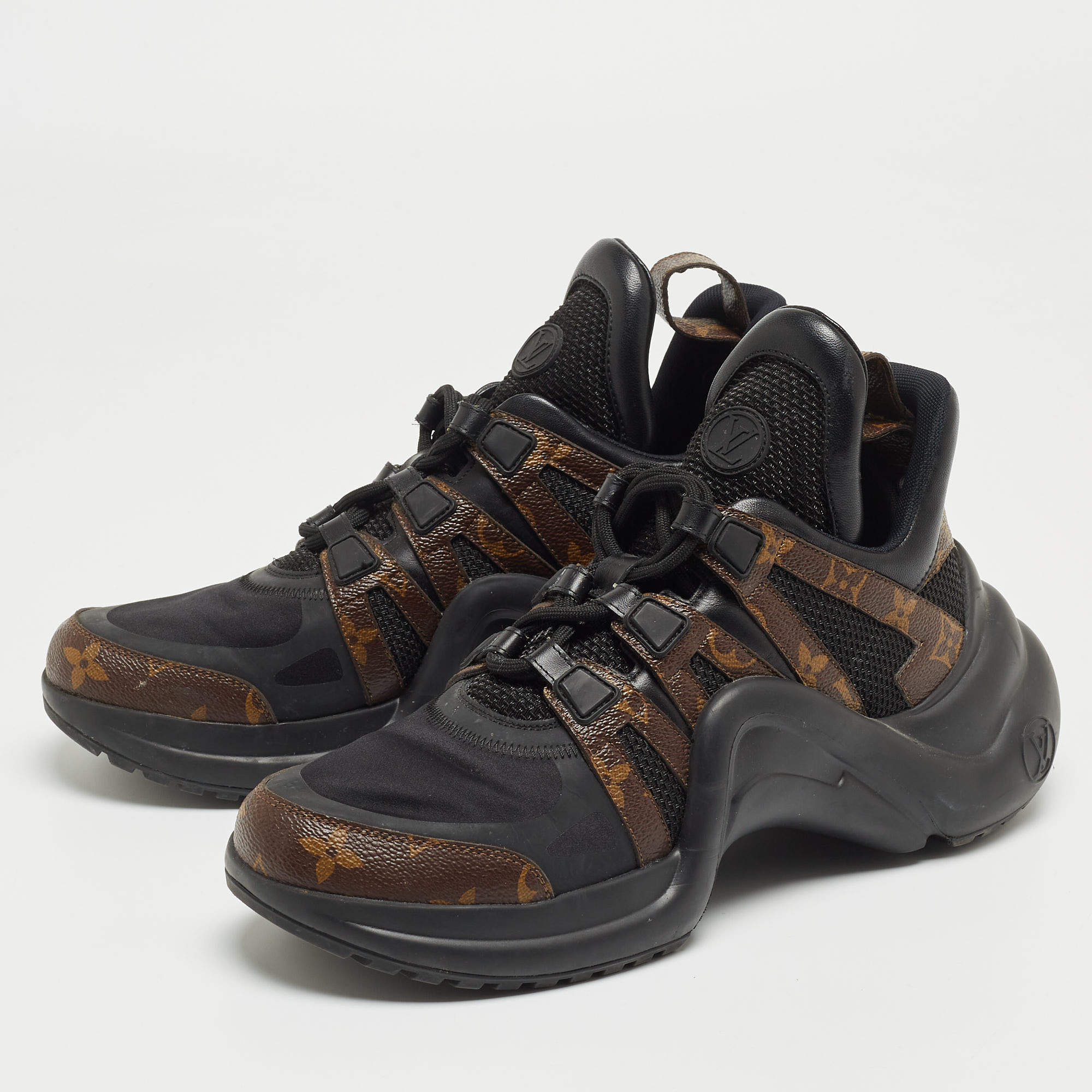 Louis Vuitton Brown Mesh and Leather Archlight Sneakers Size 40 Louis  Vuitton | The Luxury Closet