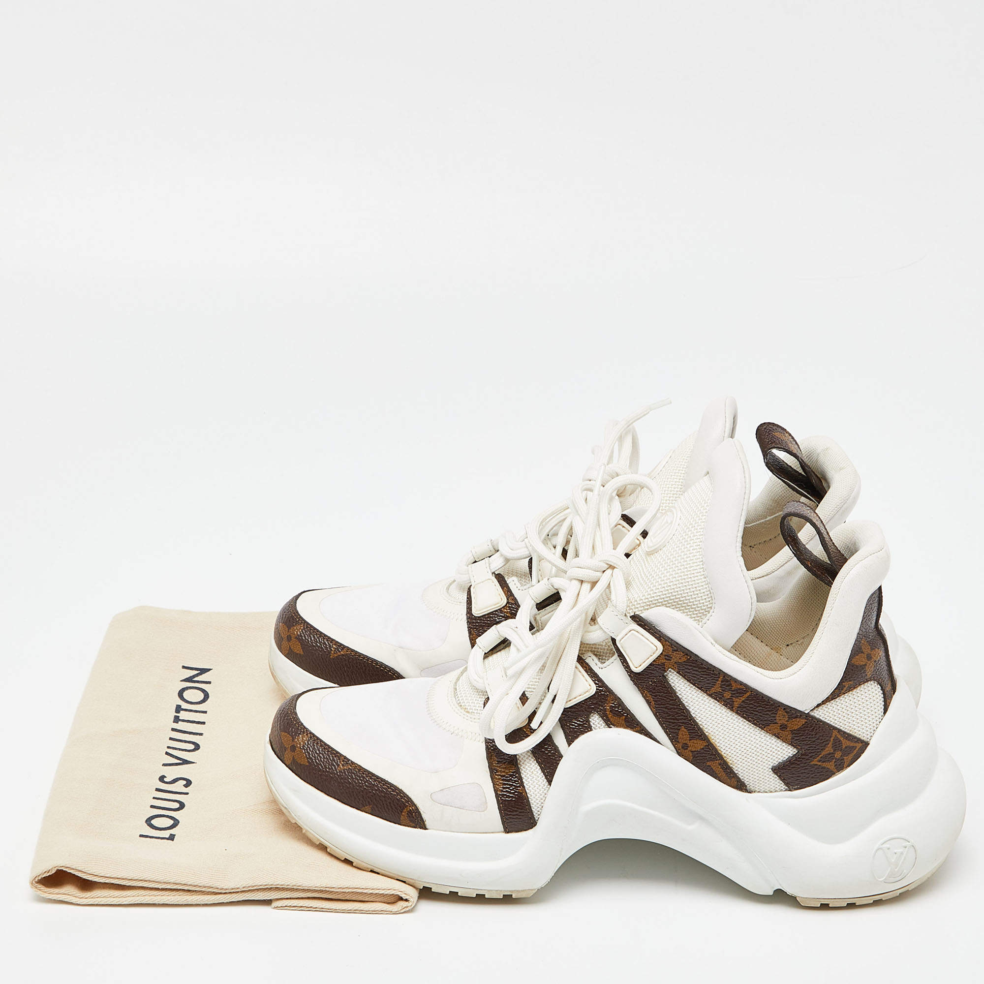 Louis Vuitton Louis Vuitton Wmns Archlight Sneaker 'White Brown' | Women's Size 5.5