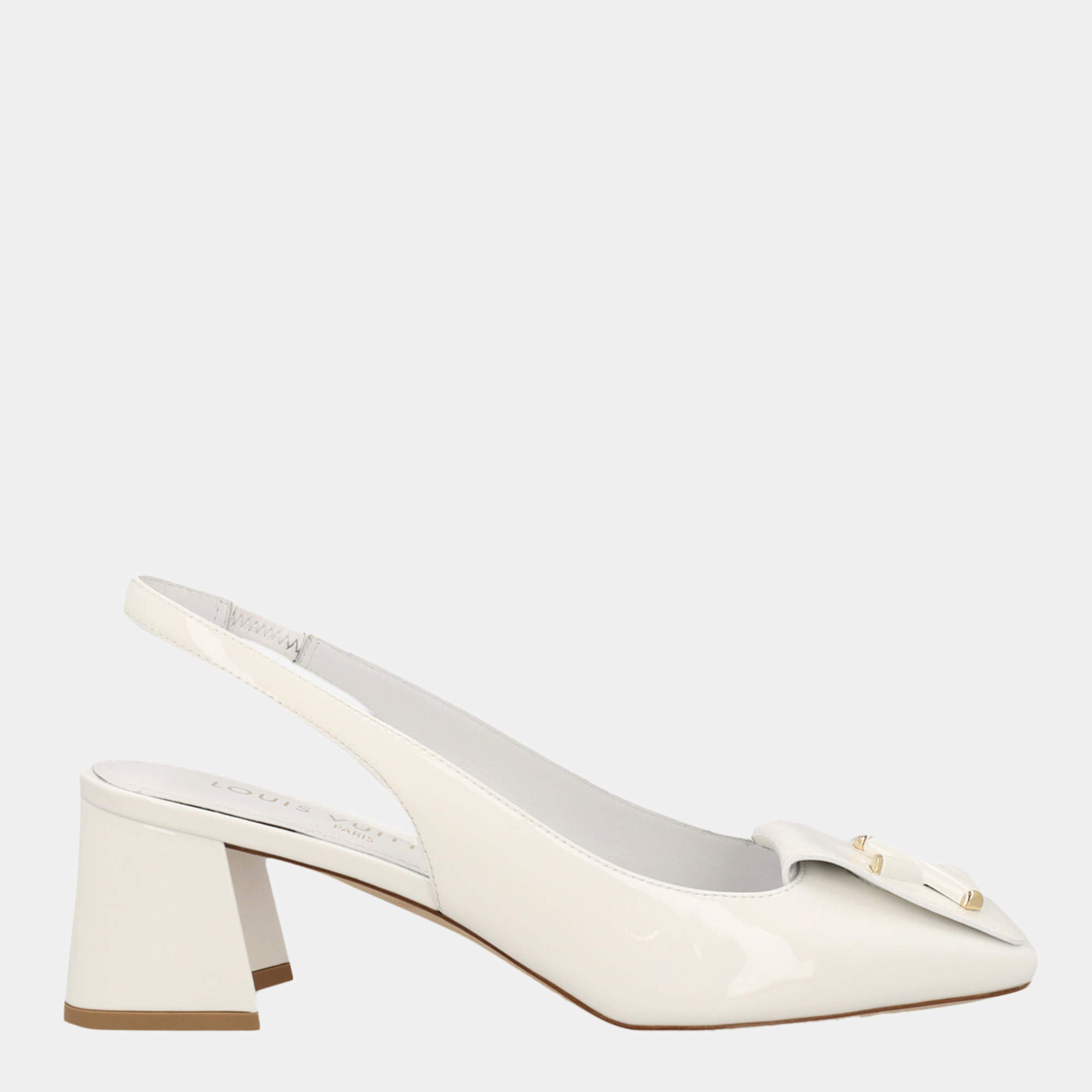 مملوكة مسبقًا Louis Vuitton  Women's Leather Heels - White - EU 37.5