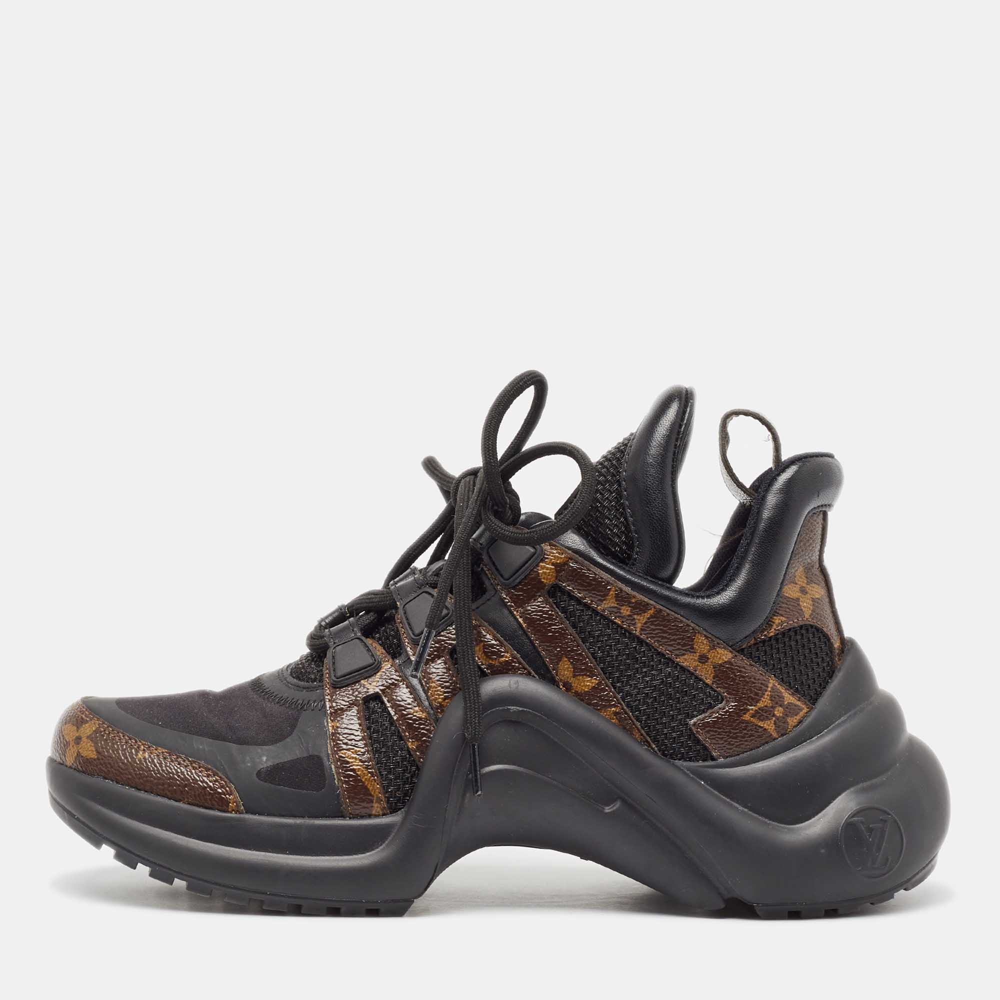 Louis Vuitton Monogram Canvas and Mesh Archlight Sneakers 37