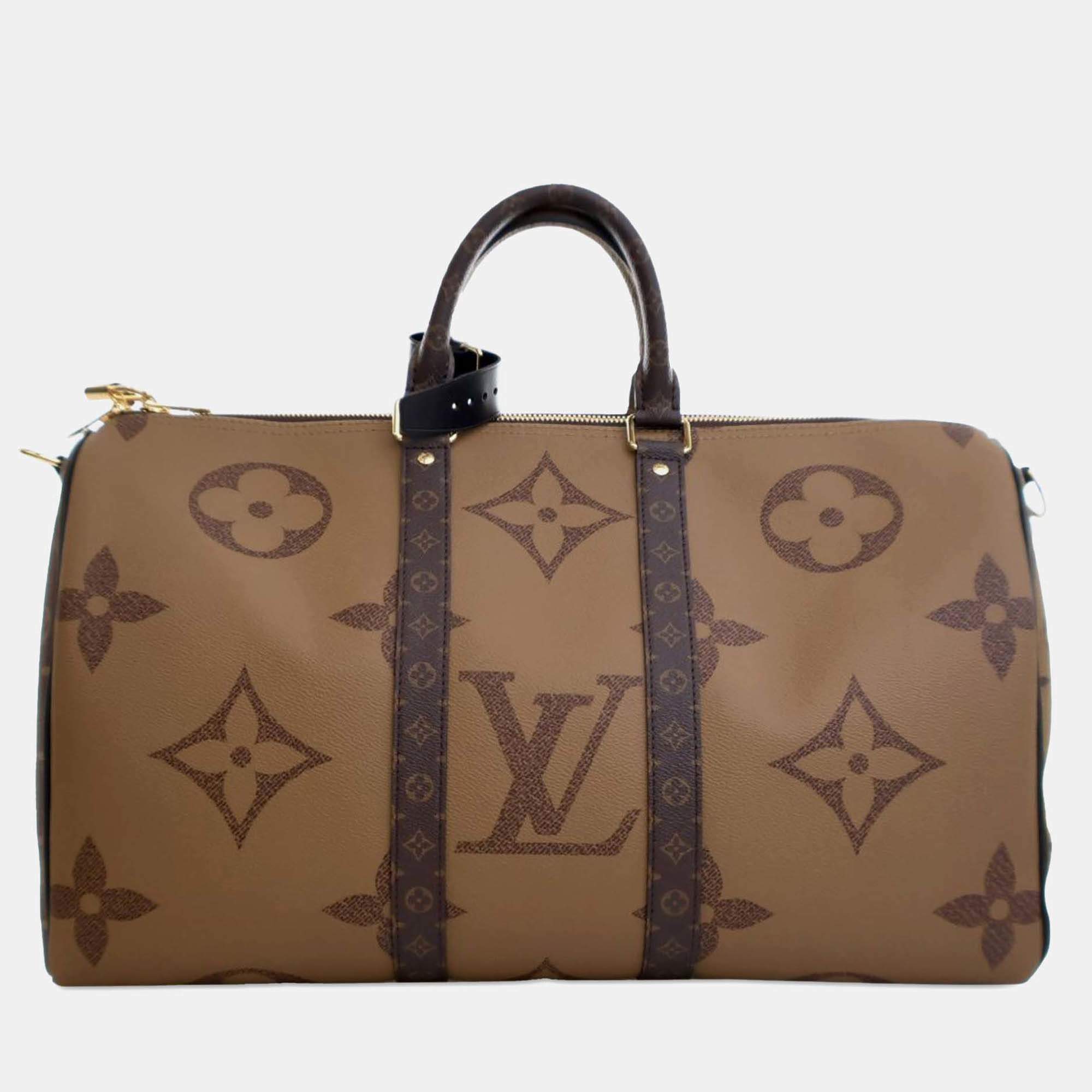 Monogram Giant Reverse Keepall Bandouliere 45