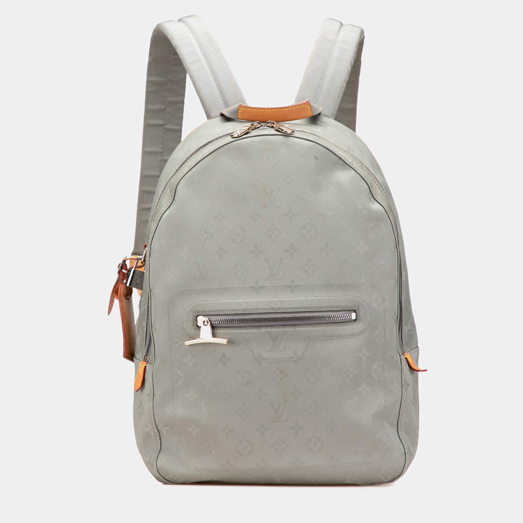 Pre Owned Louis Vuitton Monogram Titanium Backpack PM