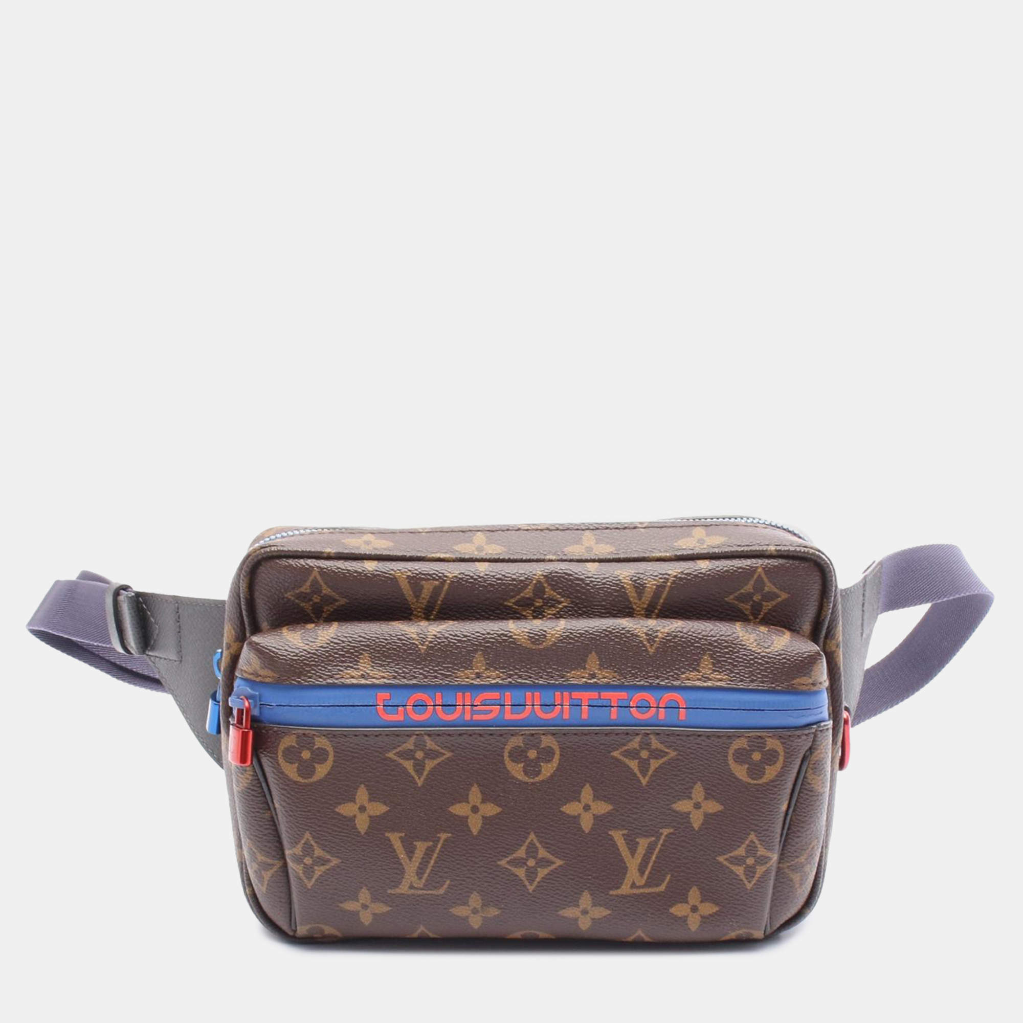 Pre Owned Louis Vuitton Kim Jones Brown Monogram Outdoor Bumbag