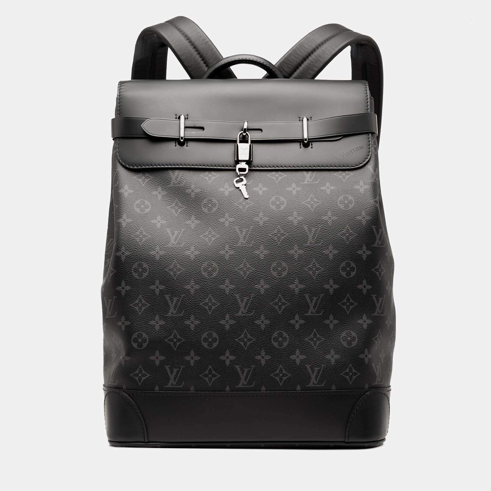 Pre Owned Louis Vuitton Monogram Eclipse Steamer