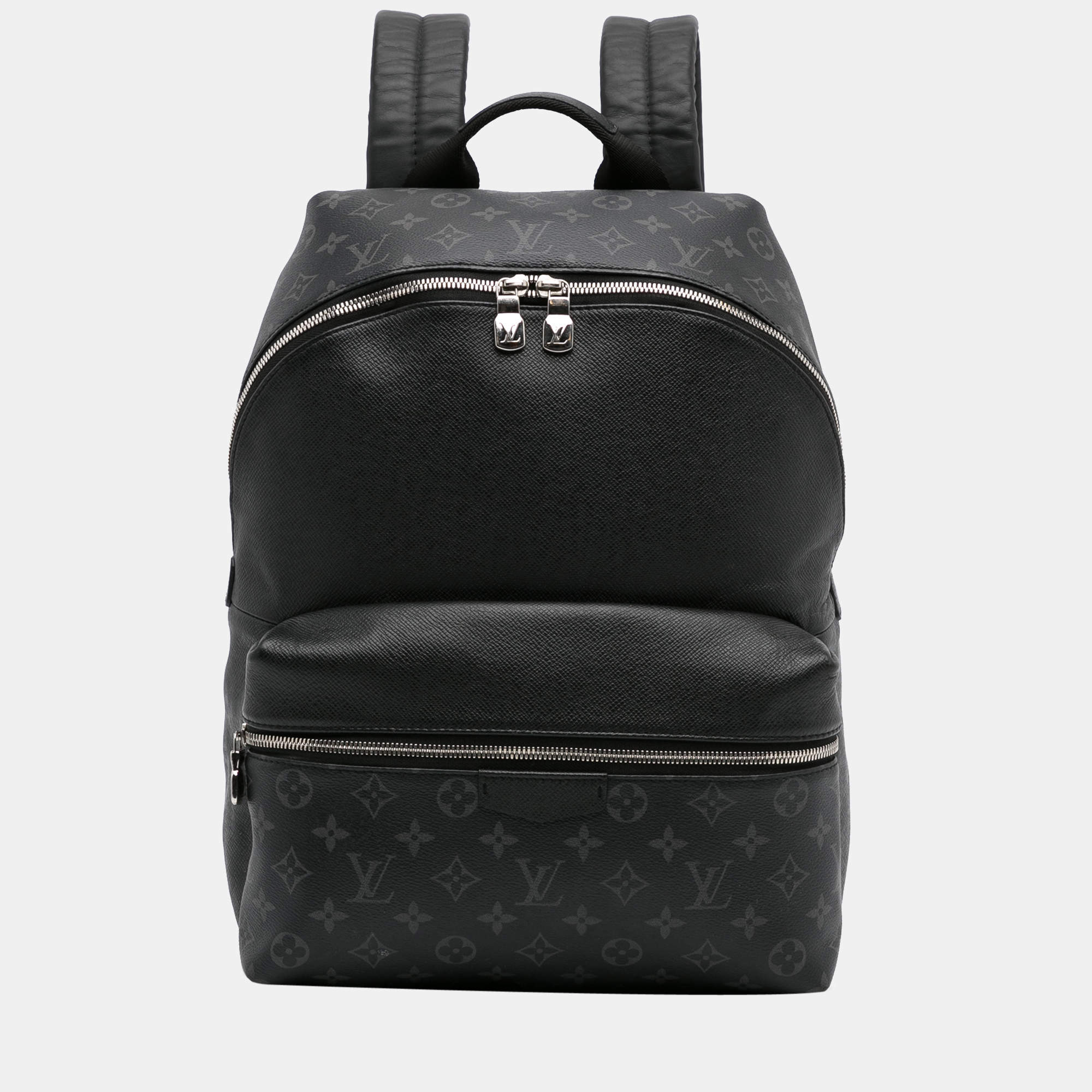 LOUIS VUITTON Discovery PM Taiga Monogram Leather Backpack White