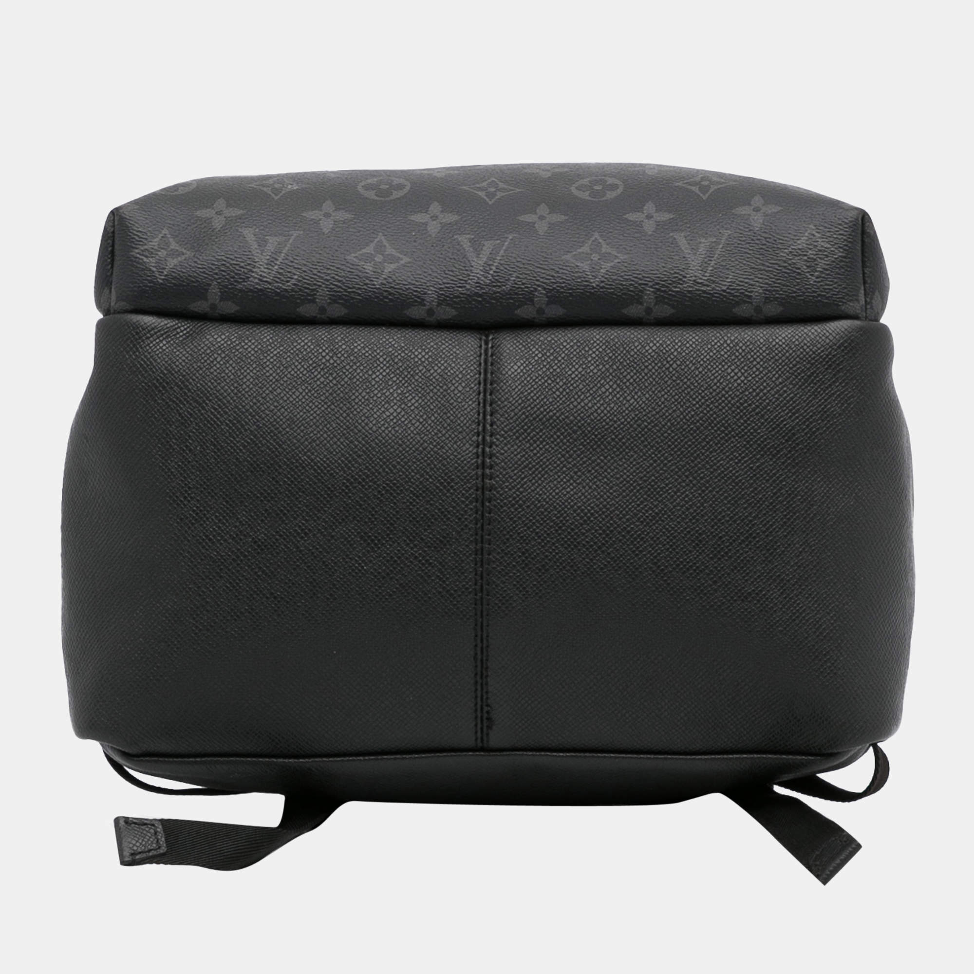 Louis Vuitton Discovery Backpack Monogram Eclipse Taiga PM Black in Taiga  Leather/Coated Canvas with Silver-tone - US