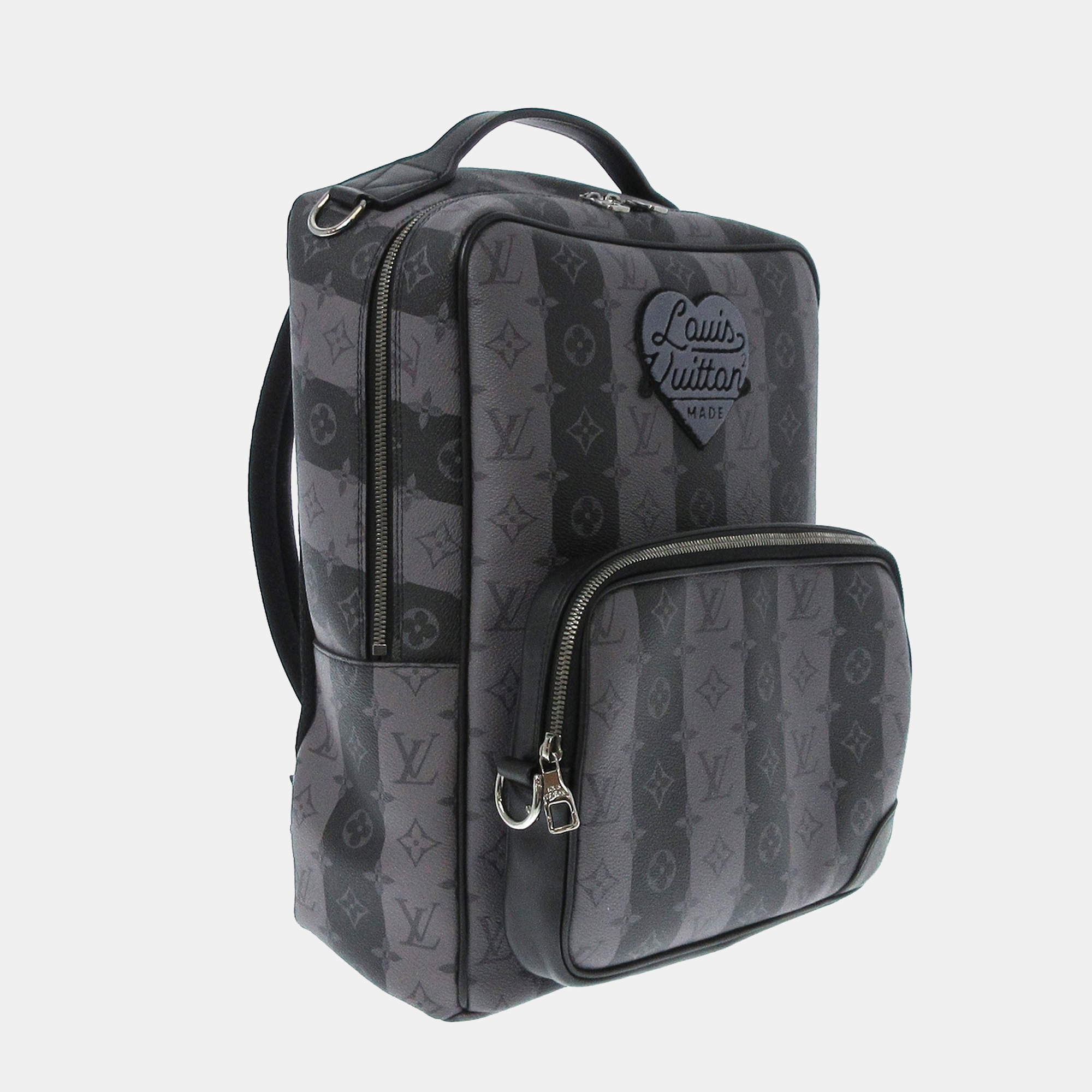 lv black monogram backpack