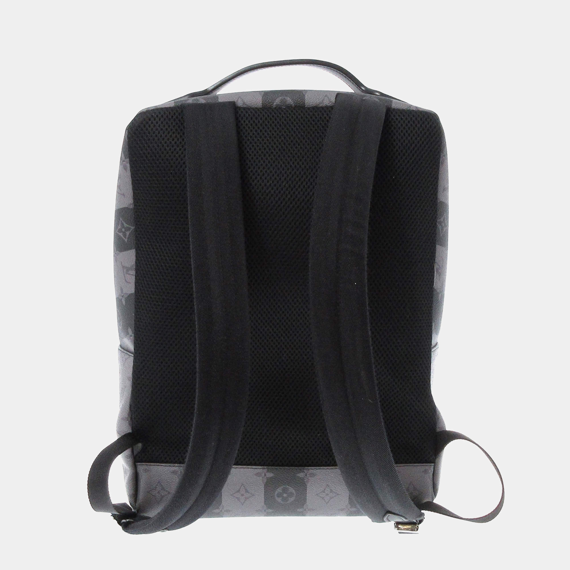 Louis Vuitton Gray LV X Nigo Monogram Eclipse Stripes Heart Modular  Utilitary Backpack Black Grey Leather Cloth Pony-style calfskin ref.956262  - Joli Closet