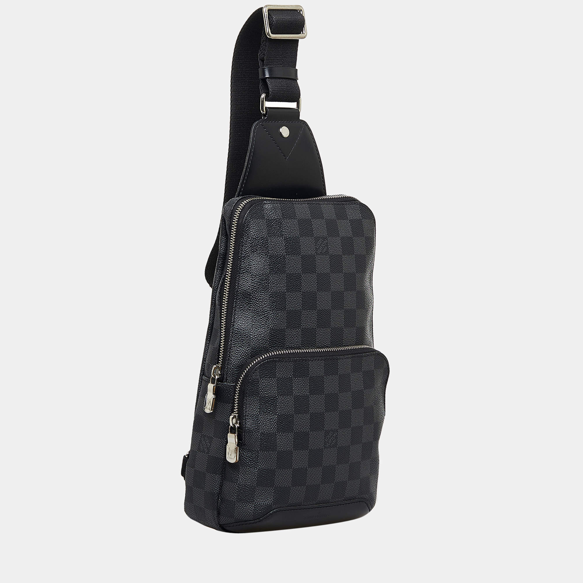 Preowned Louis Vuitton Avenue Sling Bag Damier Graphite Cross Body  AUTHENTIC LV 