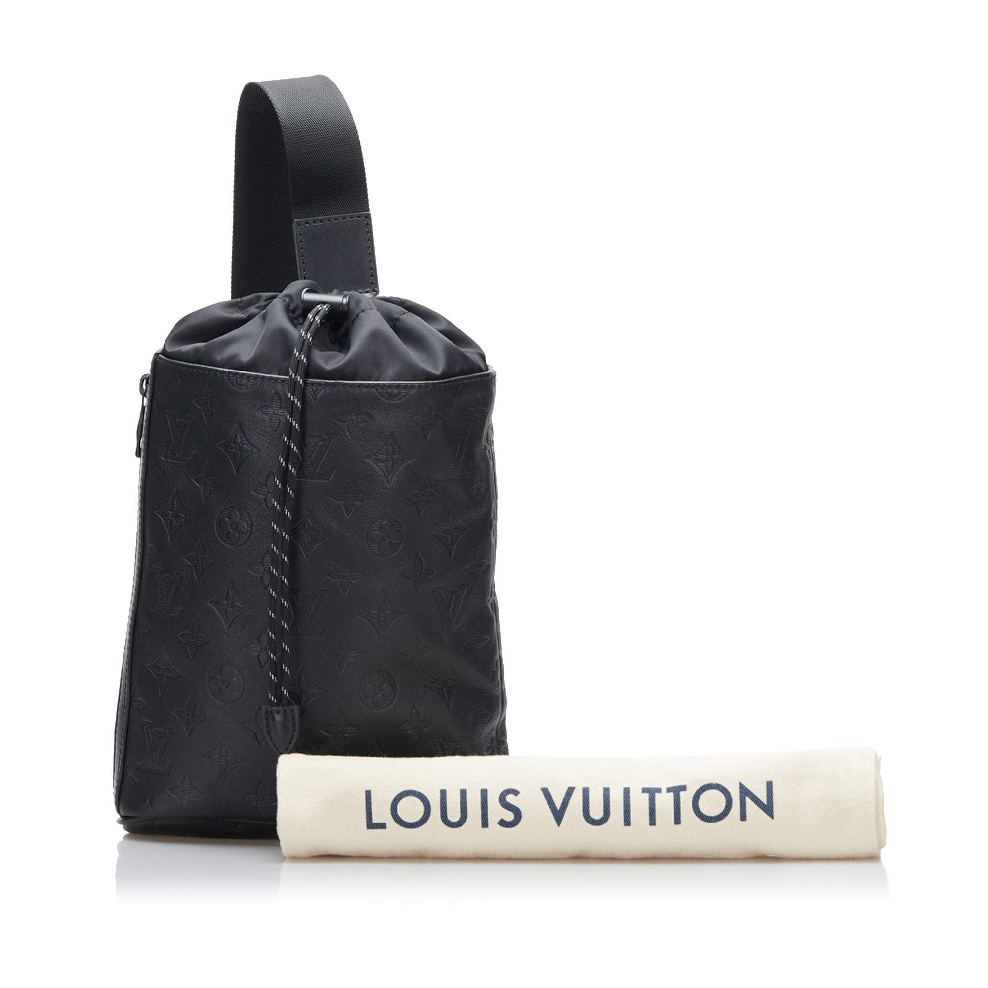 Authentic NEW Louis Vuitton Black Monogram Shadow Calf Leather