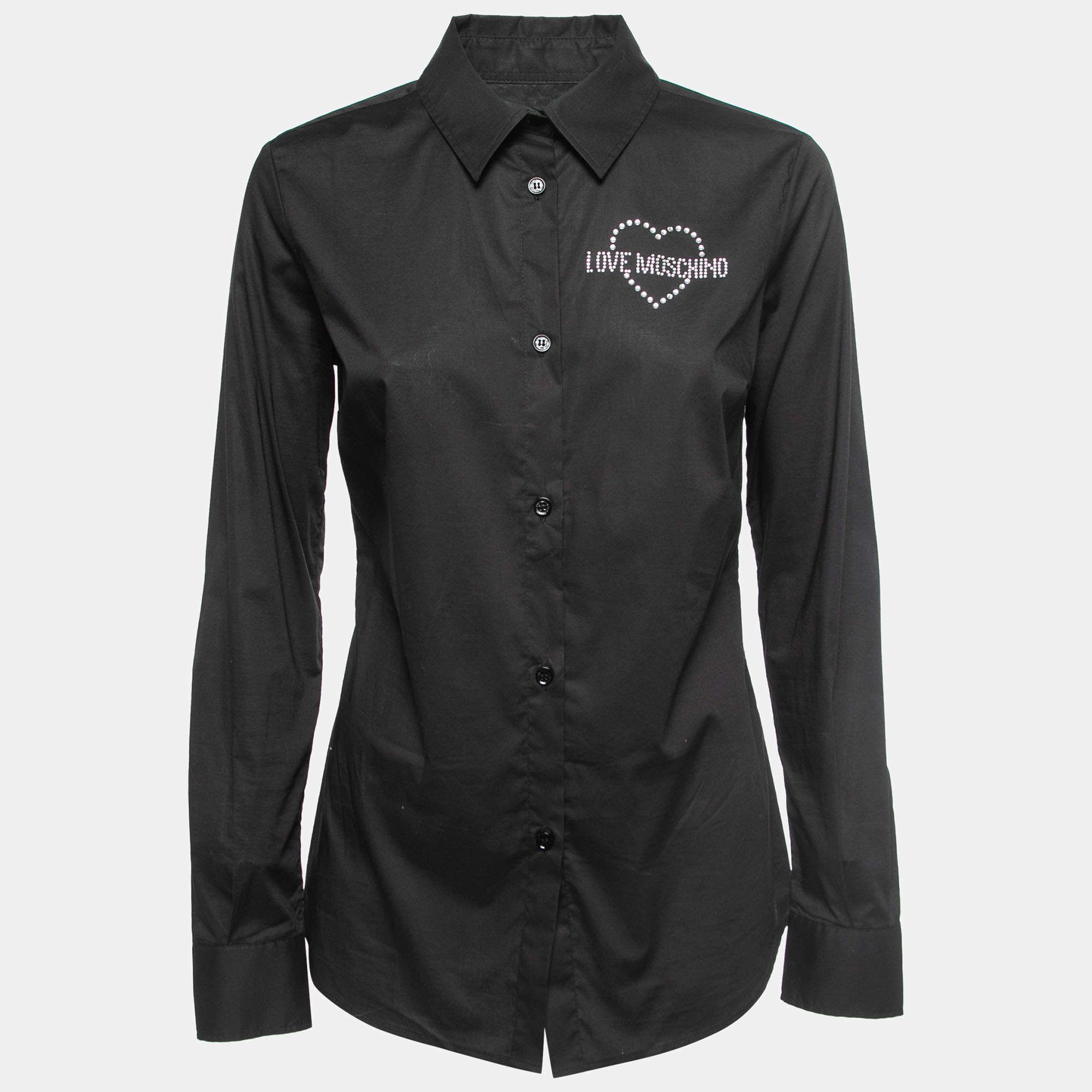 Love moschino long discount sleeved button up