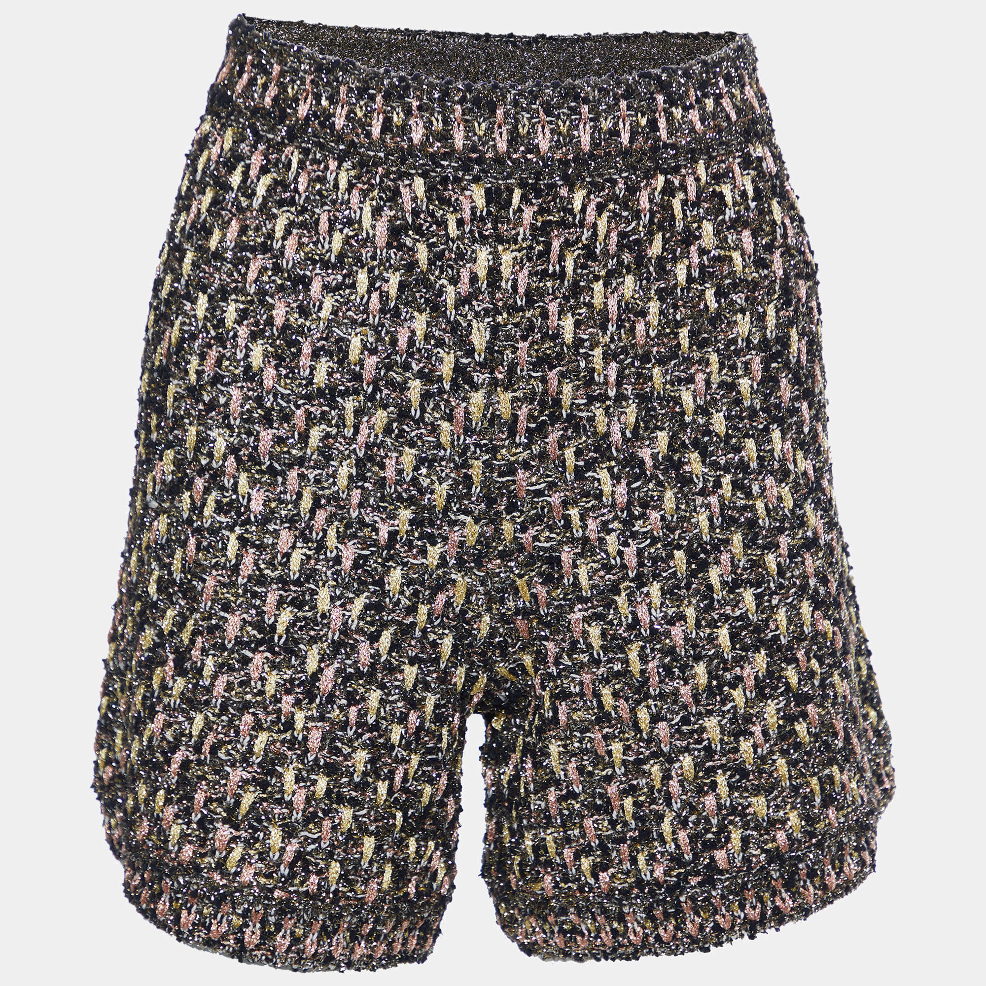 Pre Owned M Missoni Black Lurex Knit Shorts M