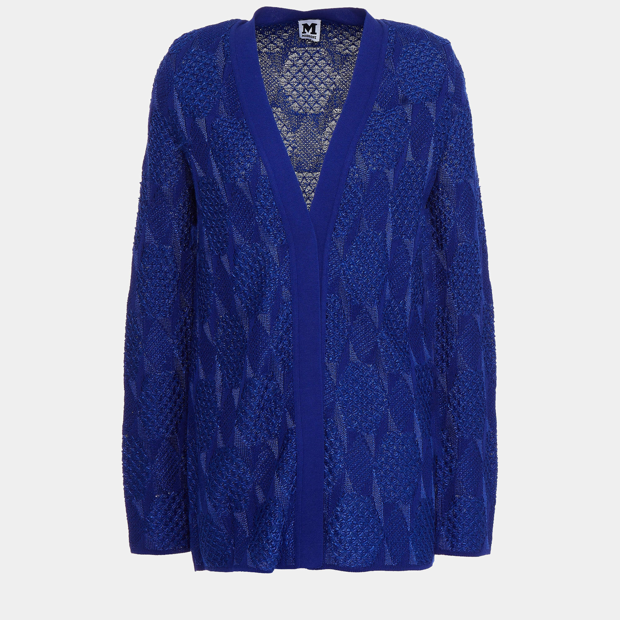 Pre Owned M Missoni Cotton Cardigan & Zip Through 44