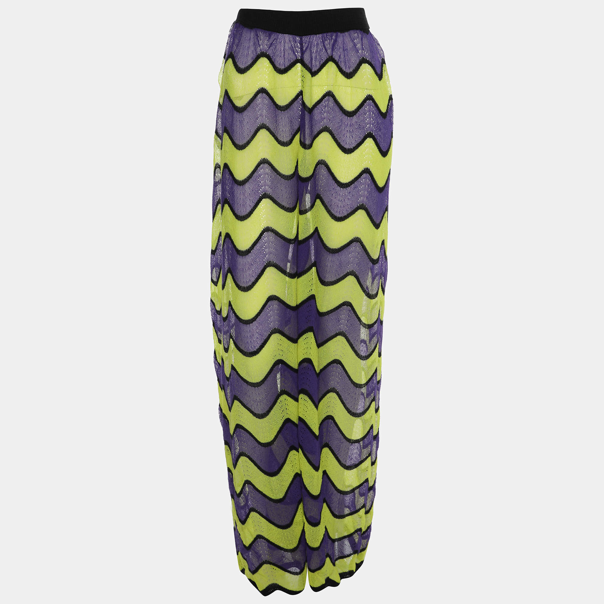 M Missoni Multicolor Knit Flare Trouser L
