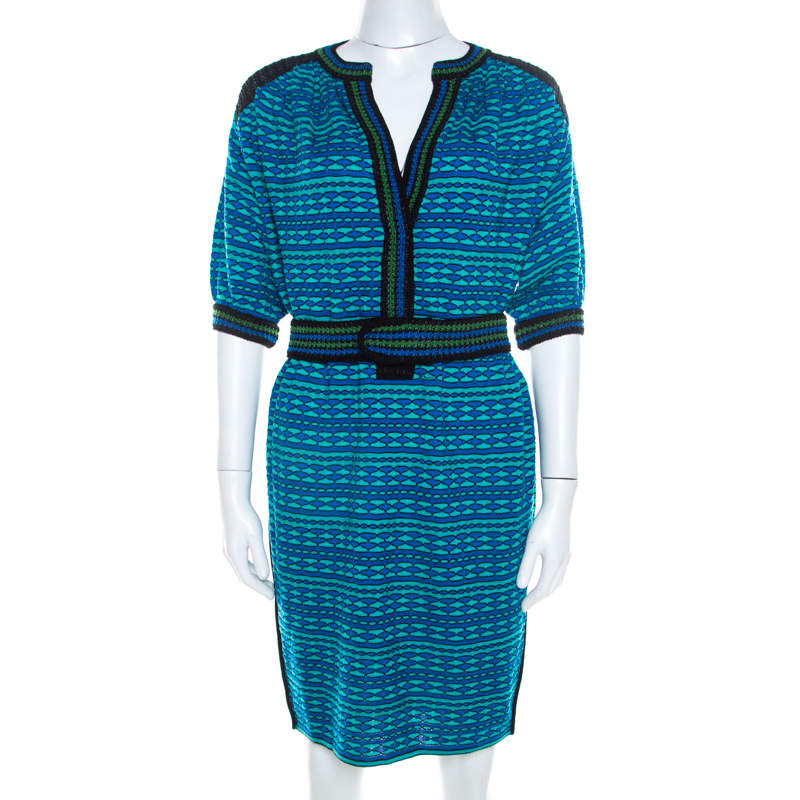 patterned tunic dress