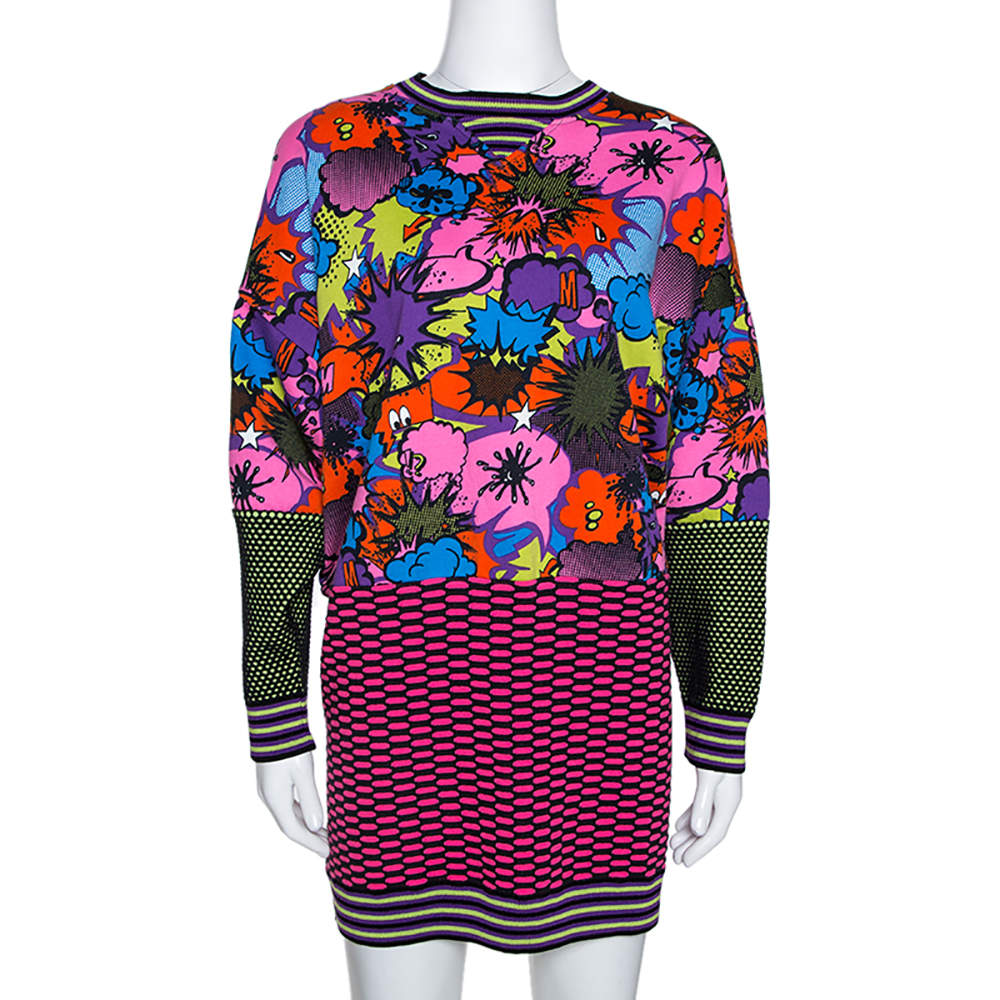 multi color sweater dress