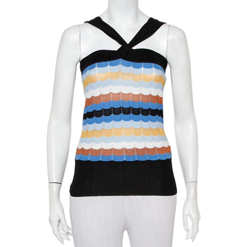 Pre Owned تانك توب إم ميزوني تريكو متعدد الألوان مقاس متوسط - ميديوم