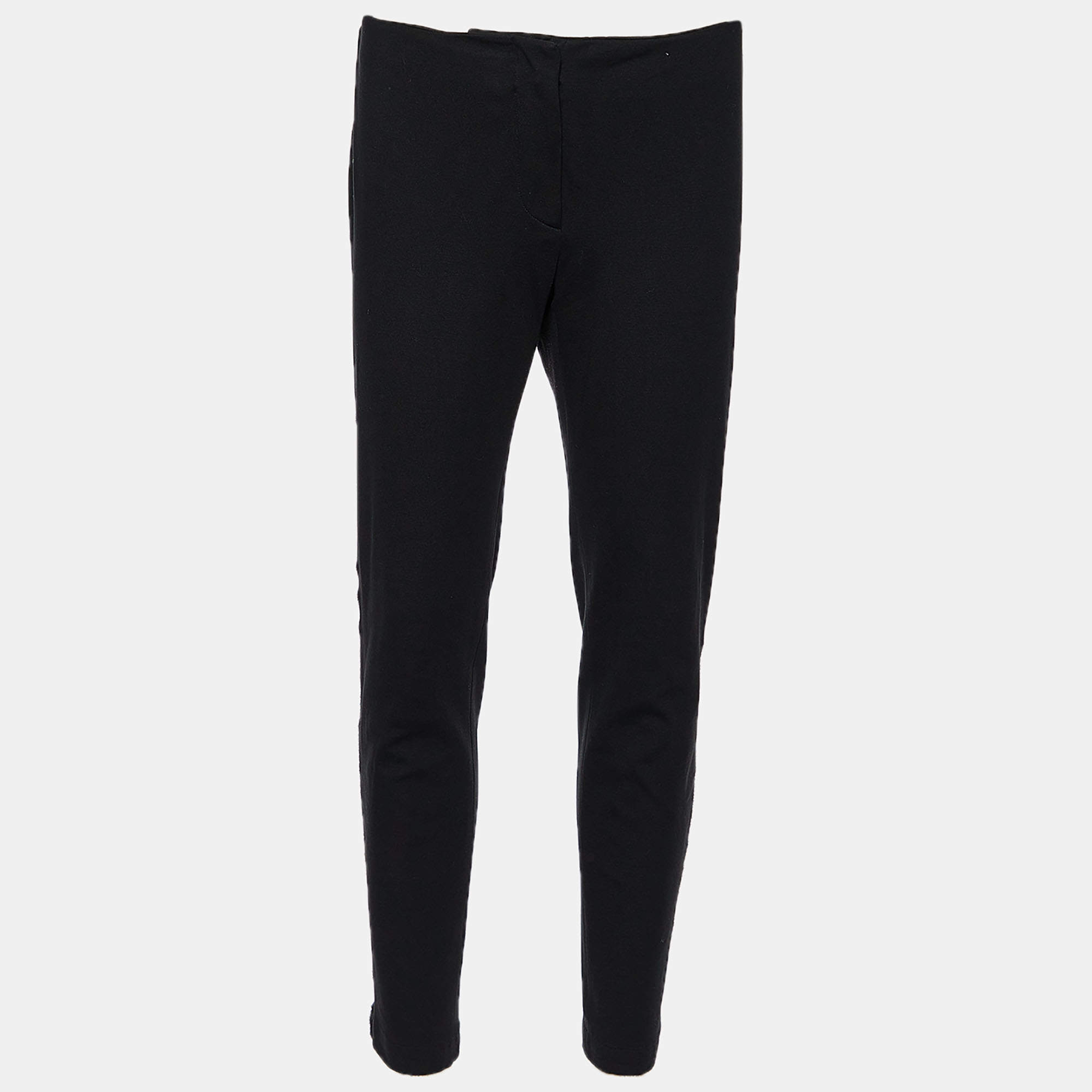 Pre Owned M Missoni Black Stretch Knit Leggings M