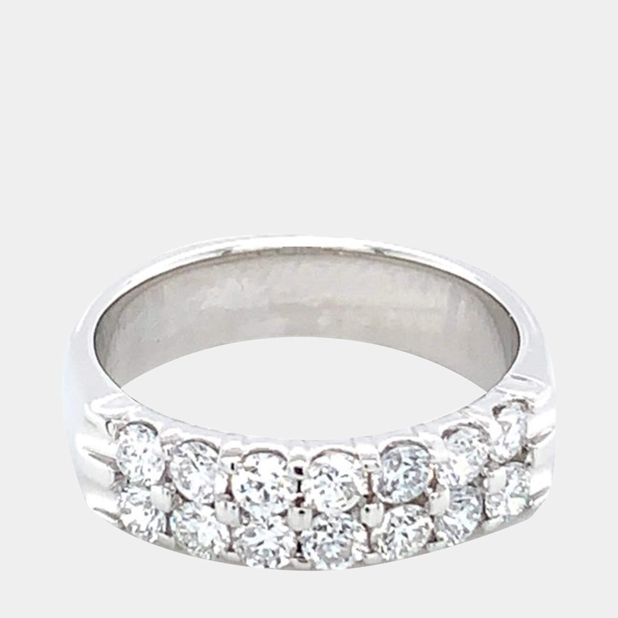 14K Lab Grown Diamonds Double Row Band (2ctw) US 7
