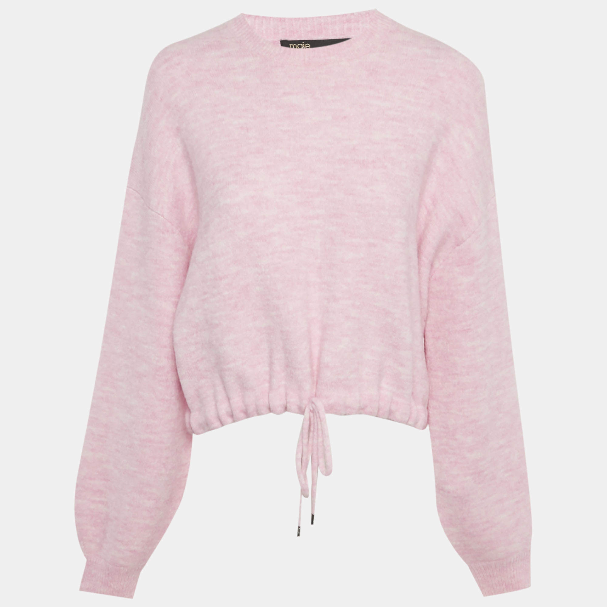 Pre Owned Maje Pink Wool Blend Sweater S