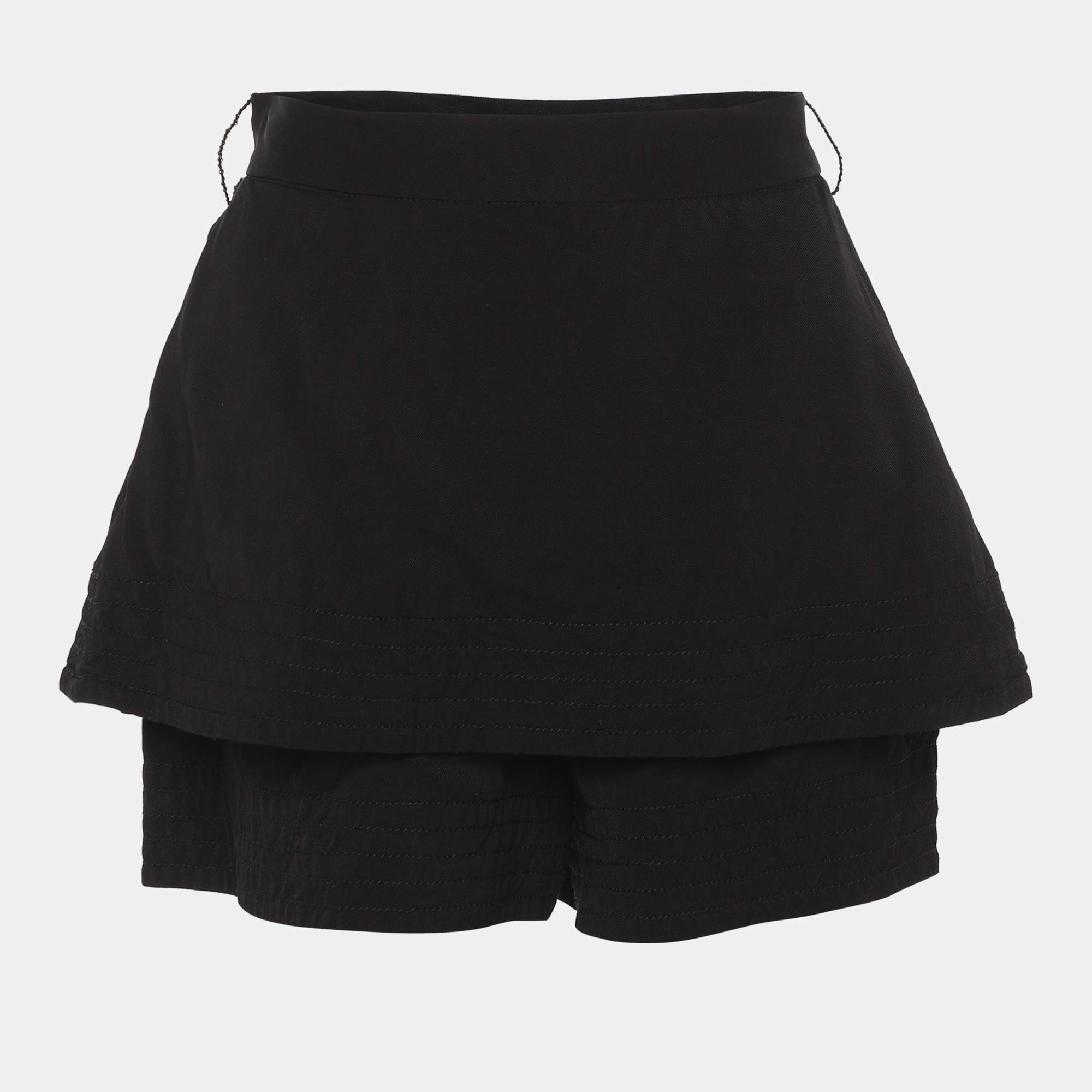 مملوكة مسبقًا Maje Black Viscose Mini Skirt S