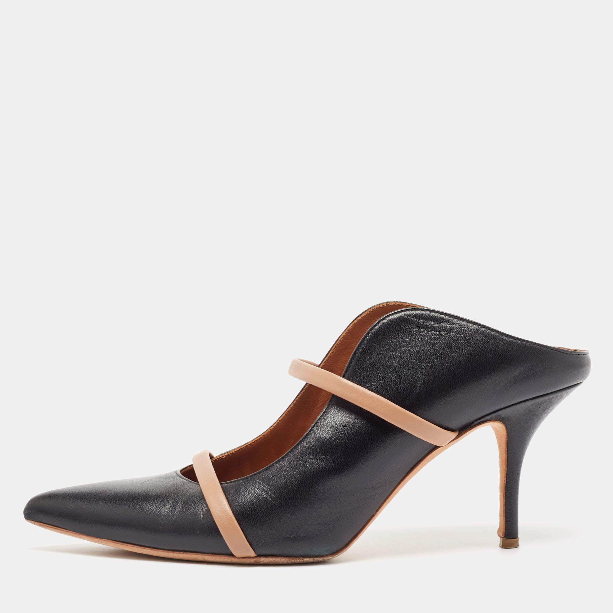 Pre Owned Malone Souliers Black Leather Maureen Pumps Size 41