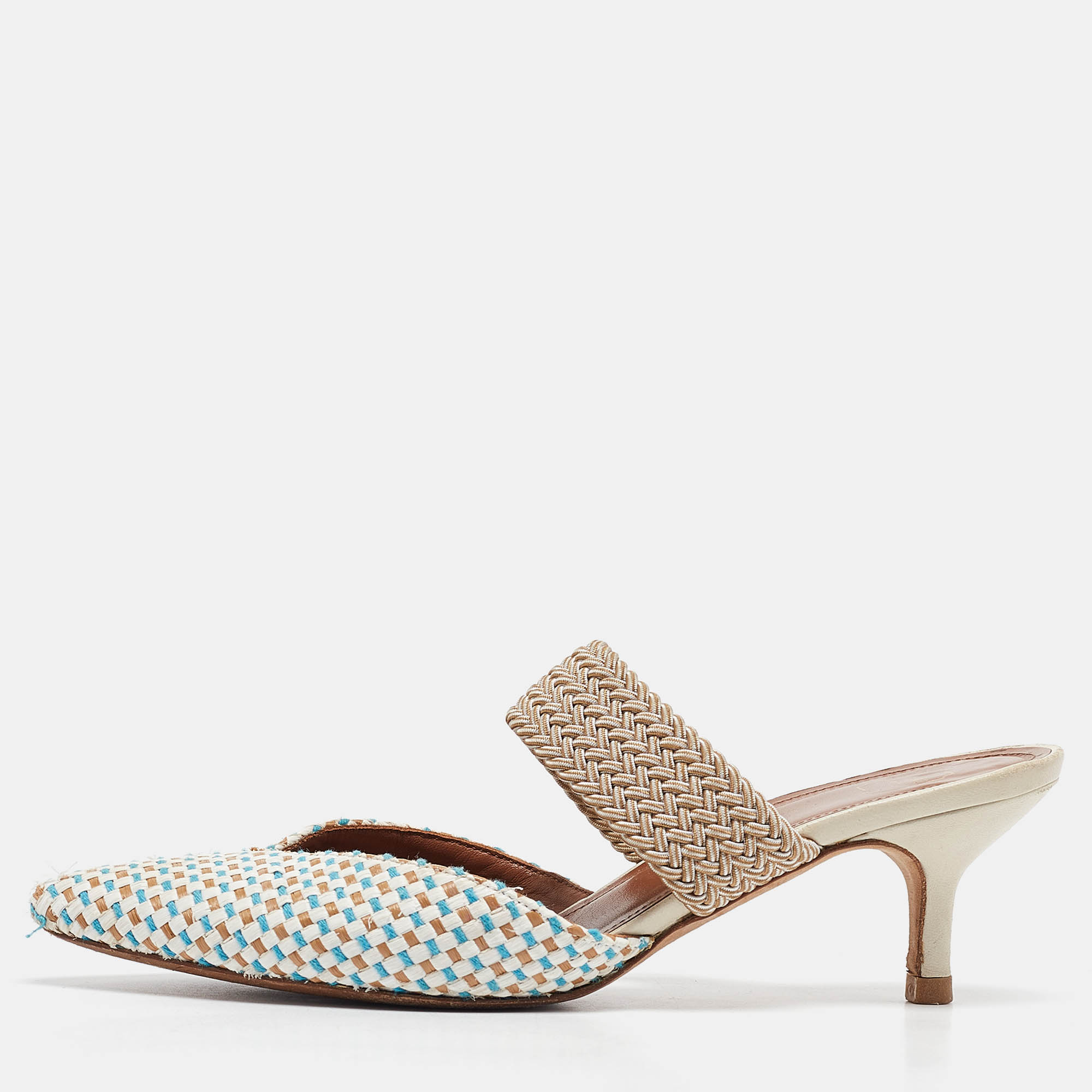 Malone Souliers Multicolor Raffia Maisie Mules Size 36