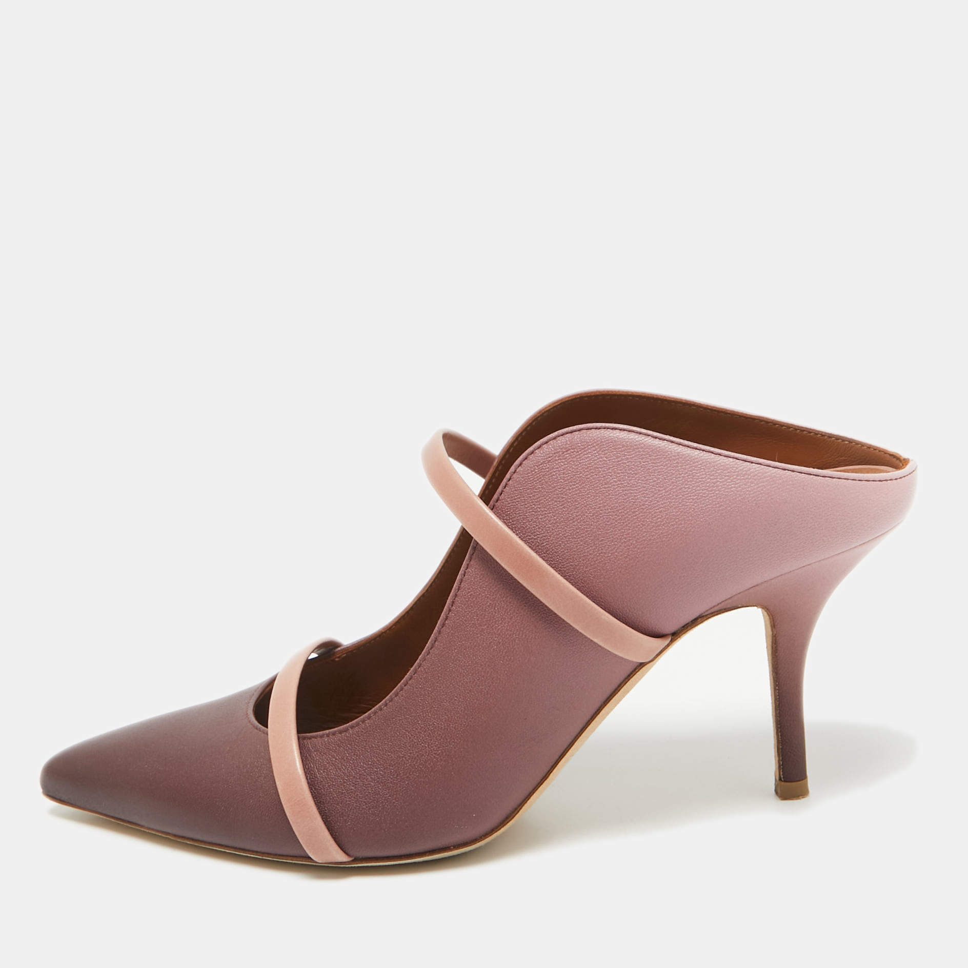 Pre Owned Malone Souliers Beige Leather Maureen Pumps Size 38.5