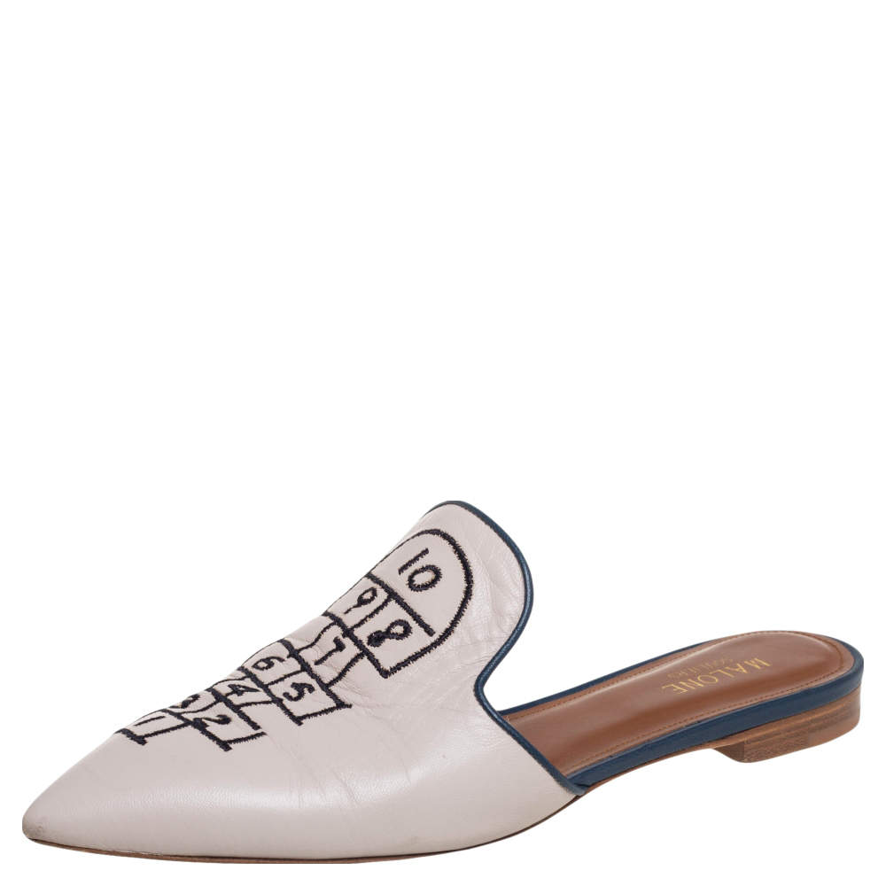 مملوكة مسبقًا حذاء فلات مالون سولييه جلد وردي فاتح مقاس 38 