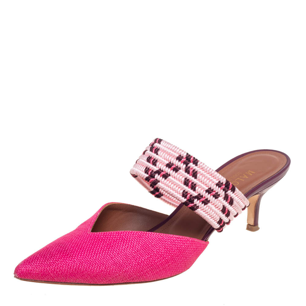 مملوكة مسبقًا صندل مالون سولييه ماي سي رافية مغزولة متعدد الألوان مقاس 39.5