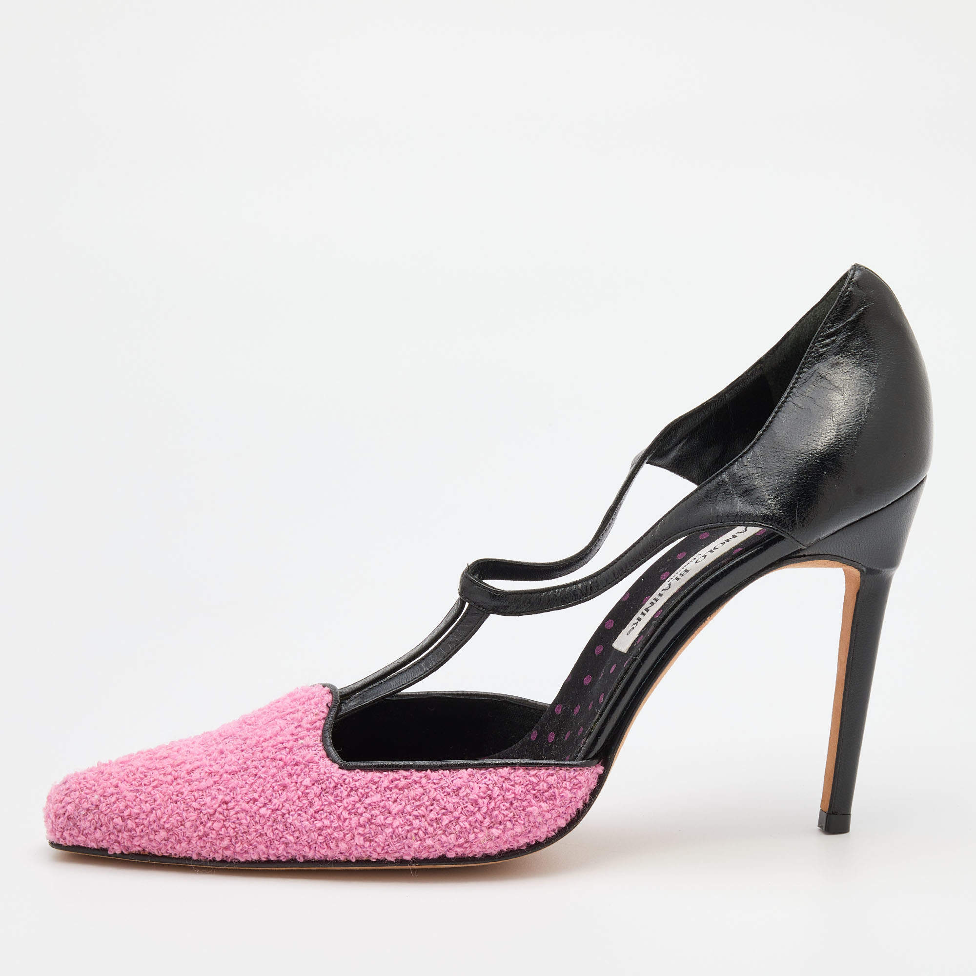 Manolo blahnik pink online heels