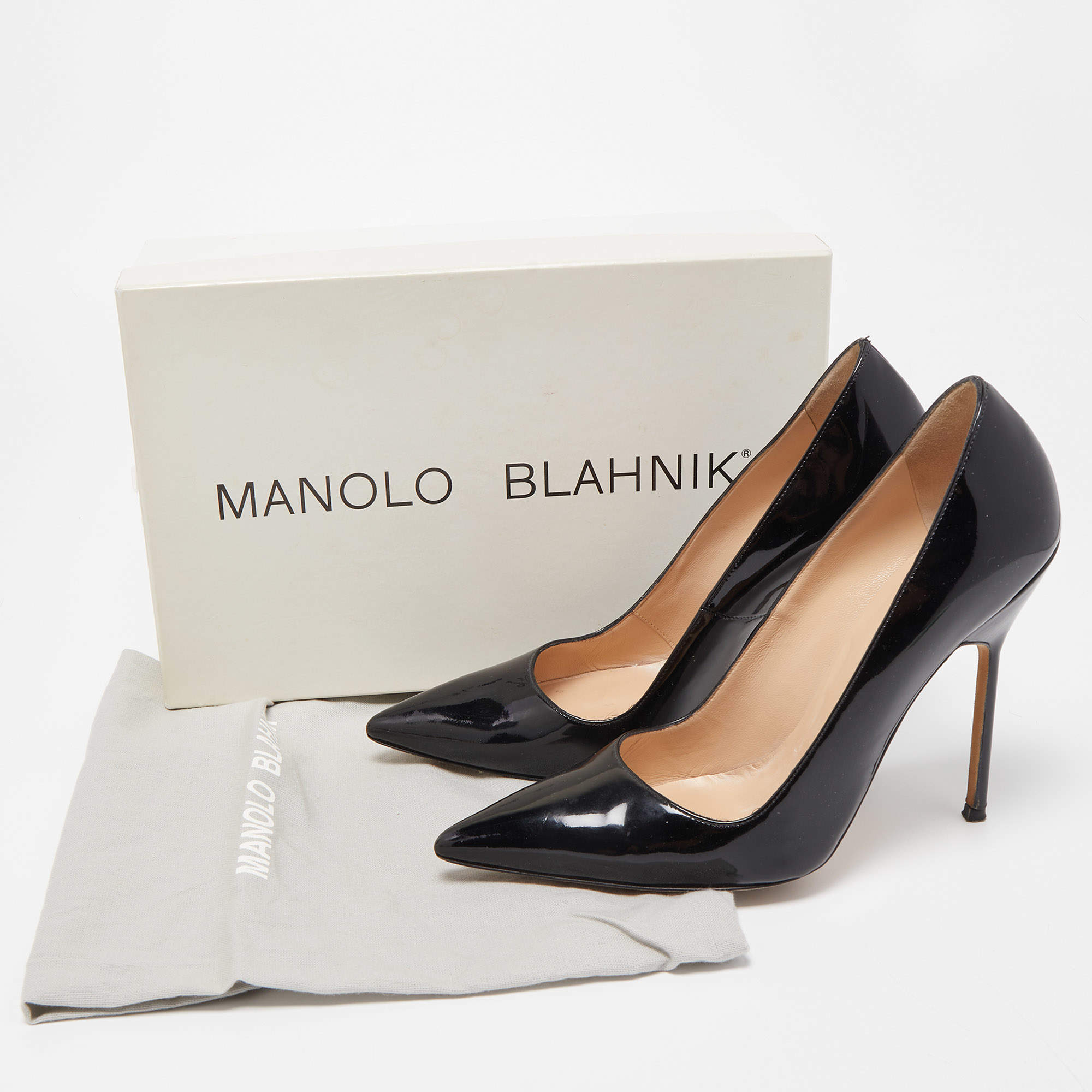 Manolo Blahnik BB Green Patent Leather Pacha Clear PVC Patent Pump Shoe  39.5 8