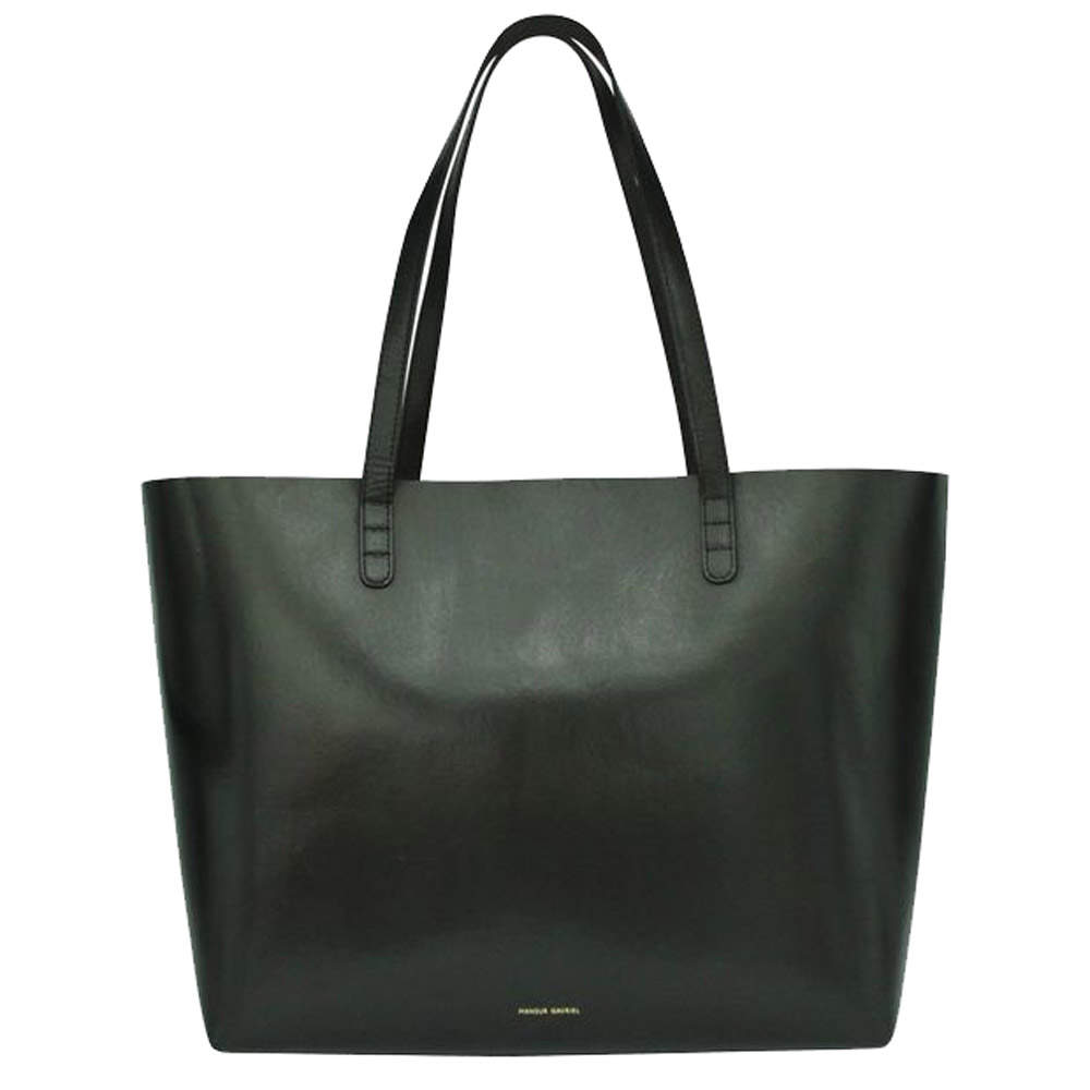 Pre Owned Mansur Gavriel Black Argento Leather Totes