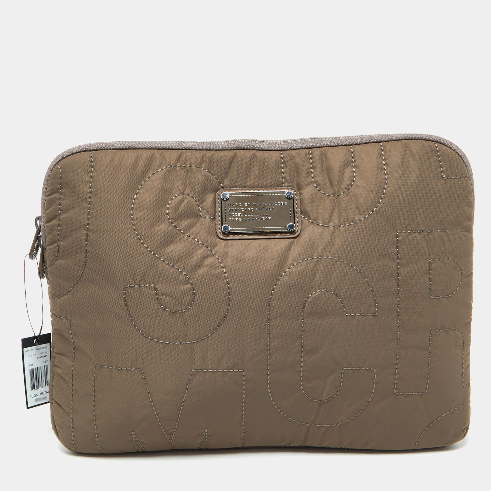 Marc By Marc Jacobs Quartz Grey Nylon Pretty 13'' Laptop Case