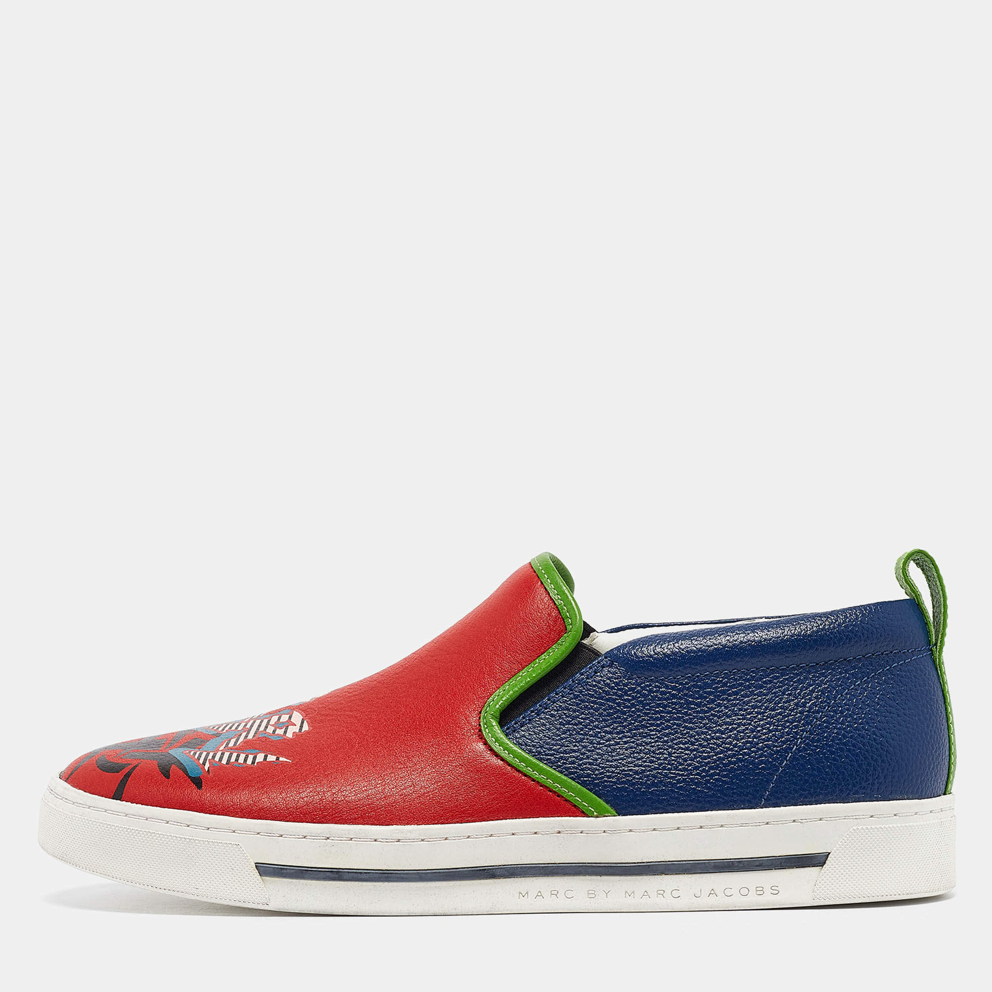 Marc by Marc Jacobs Red Leather Slip On Sneakers Size 40
