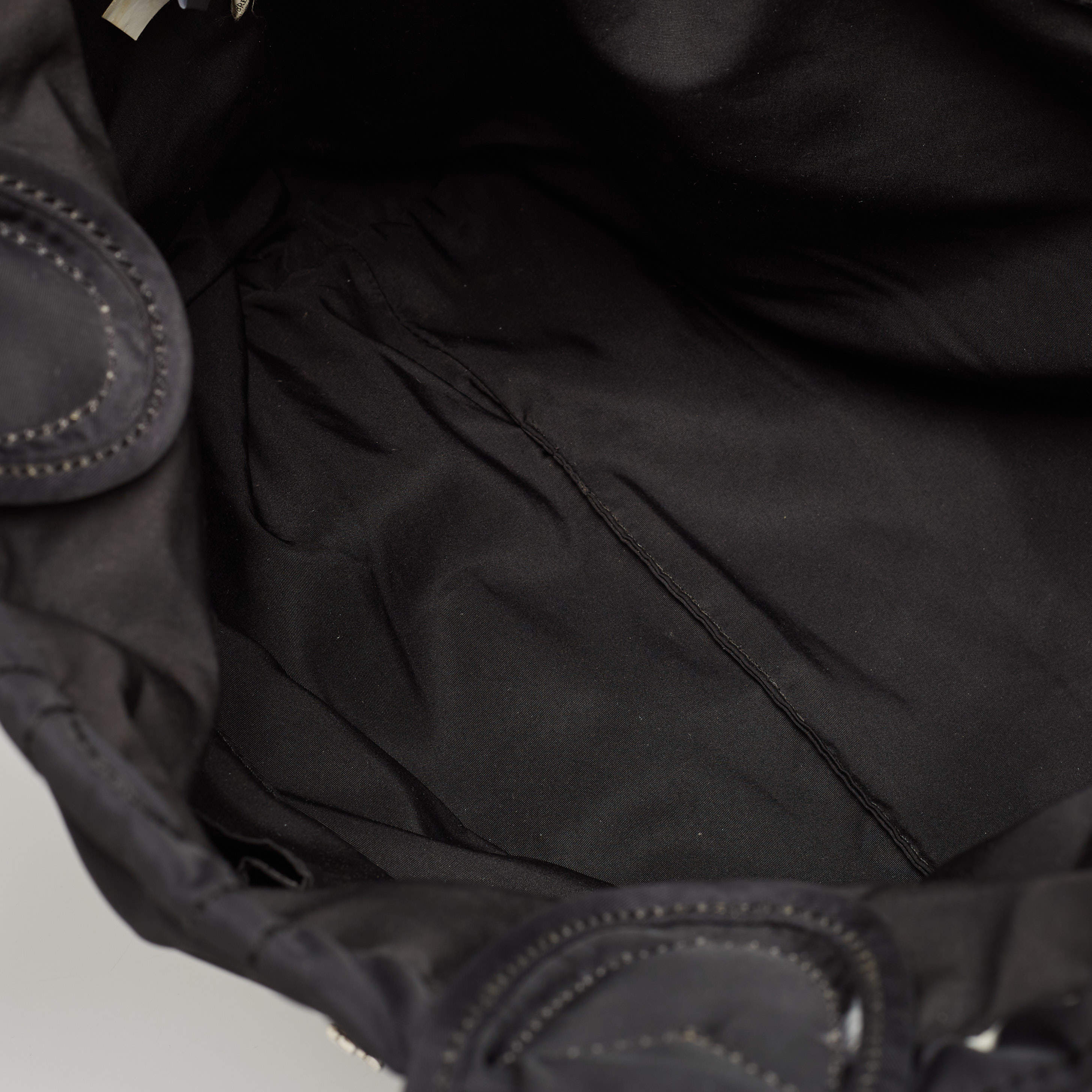 مملوك�ة مسبقًا Marc by Marc Jacobs Black/White Nylon Floral Pretty Tate Tote
