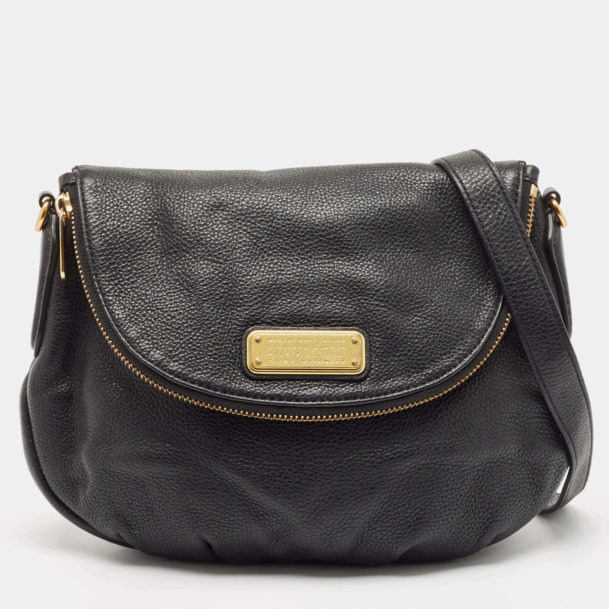 Marc by Marc Jacobs Black Leather Classic Q Natasha Crossbody Bag